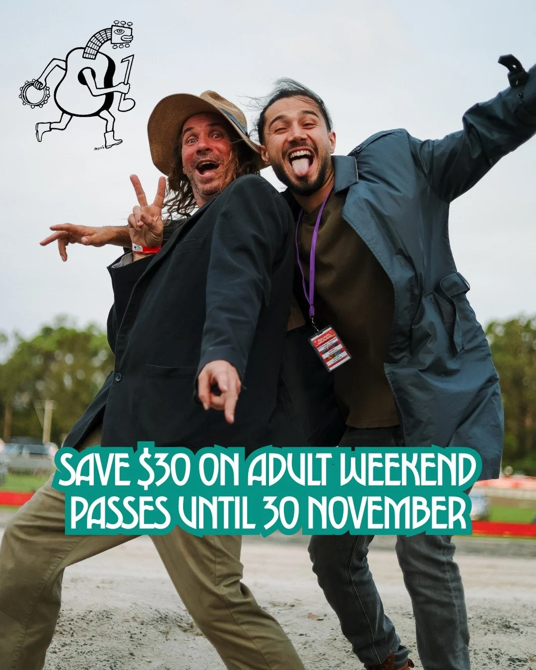 The final round of early bird tickets to the 2026 Illawarra Folk Festival are available now until the end of November!

Save $30 on the cost of an Adult Weekend Pass; jump onto our website now and grab yours to join us at Bulli Showground on 16&ndash