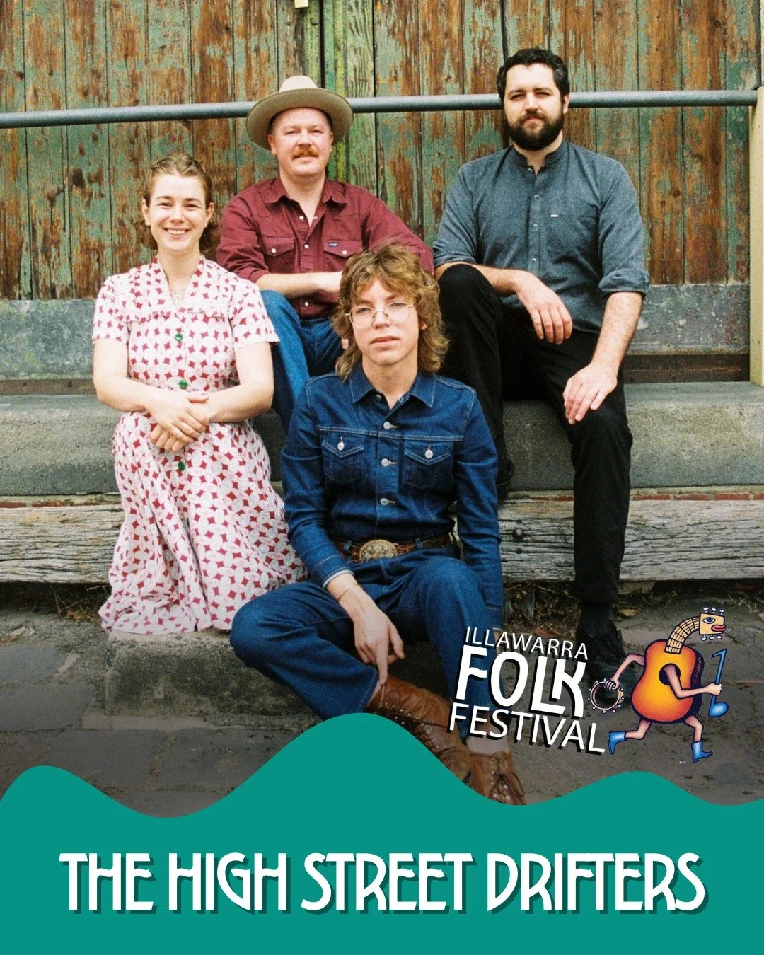 @highstreetdrifters, winners of Best Album of the Year (Self Titled) at the 2025 Australian Folk Music Awards (@folk_alliance_australia), will be performing at the 2026 Illawarra Folk Festival!

The High Street Drifters, a four-piece string band from