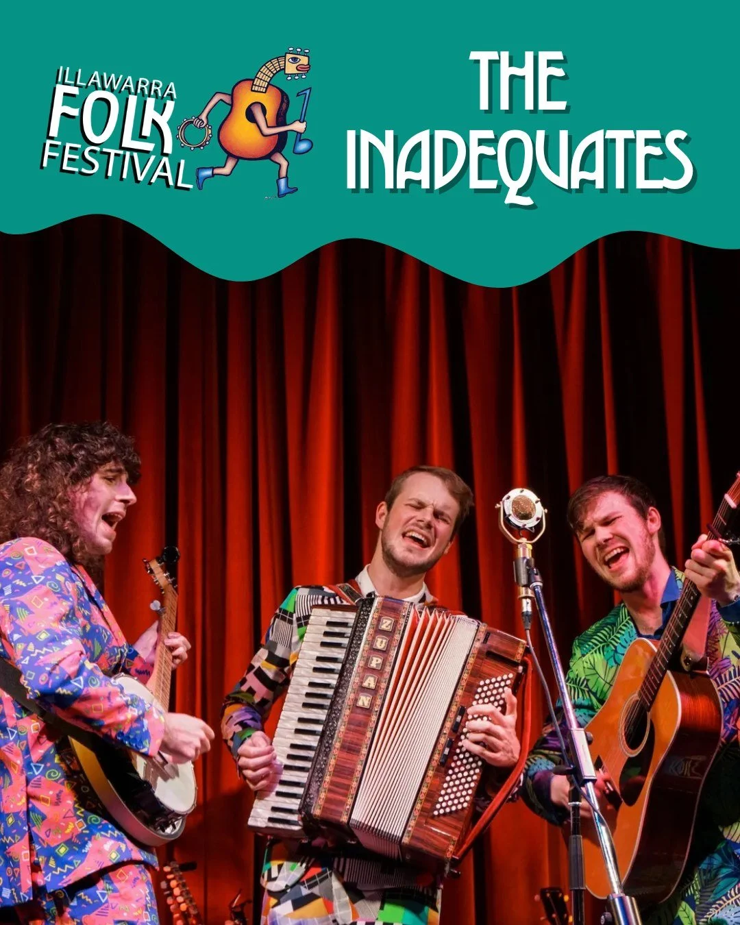 Dressed in vibrant suits, The Inadequates' high-energy performances are infectious, making them festival favourites everywhere they perform. 

Drawing inspiration from artists like Punch Brothers, Nickel Creek, and Mumford &amp; Sons, The Inadequates