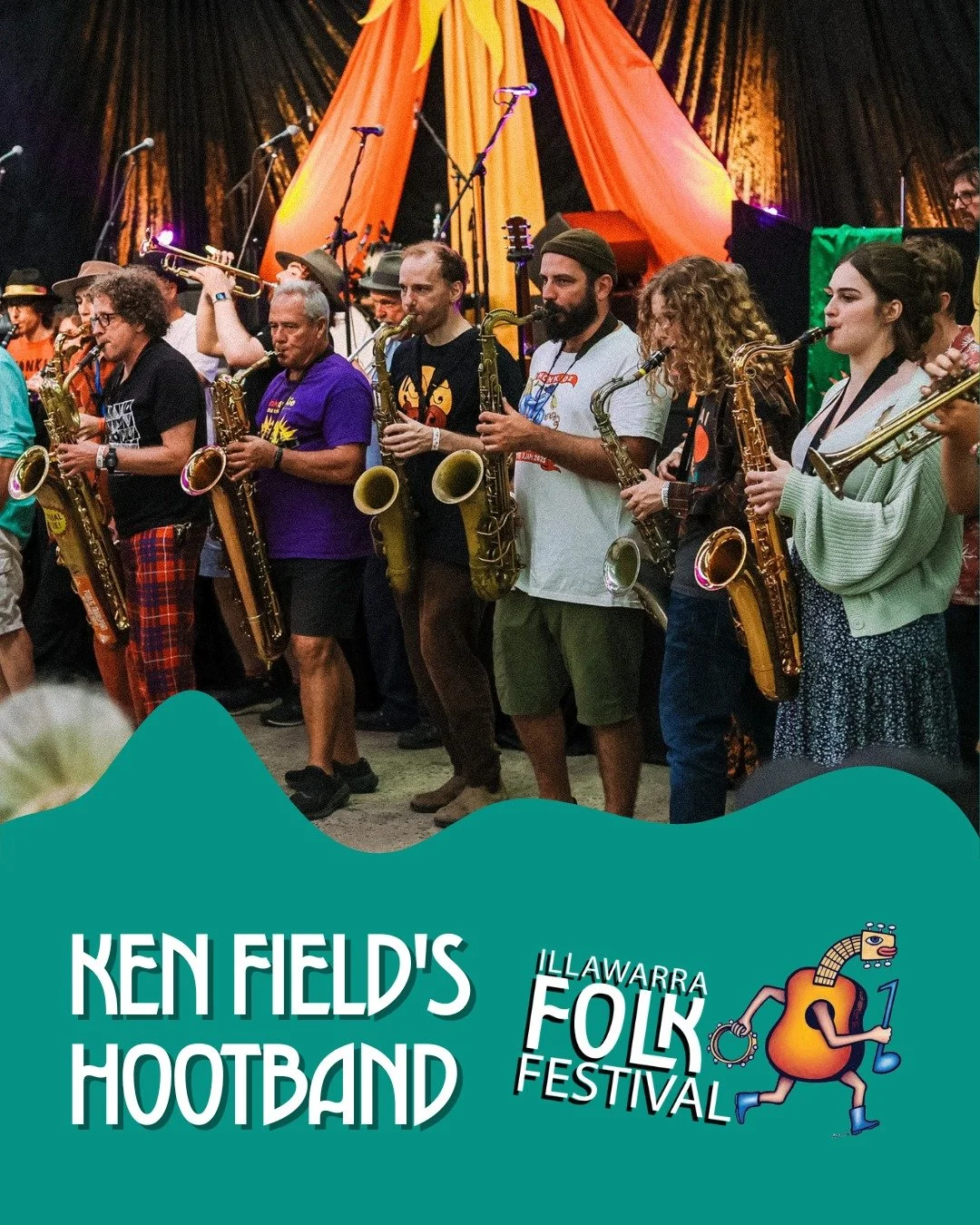 The Hootband is a pick-up band led by Boston-based saxophonist/composer Ken Field, playing traditional New Orleans brass band music, surprising covers, and Ken's original compositions.  Ken's music has been heard on Sesame Street, and The Hootband ha