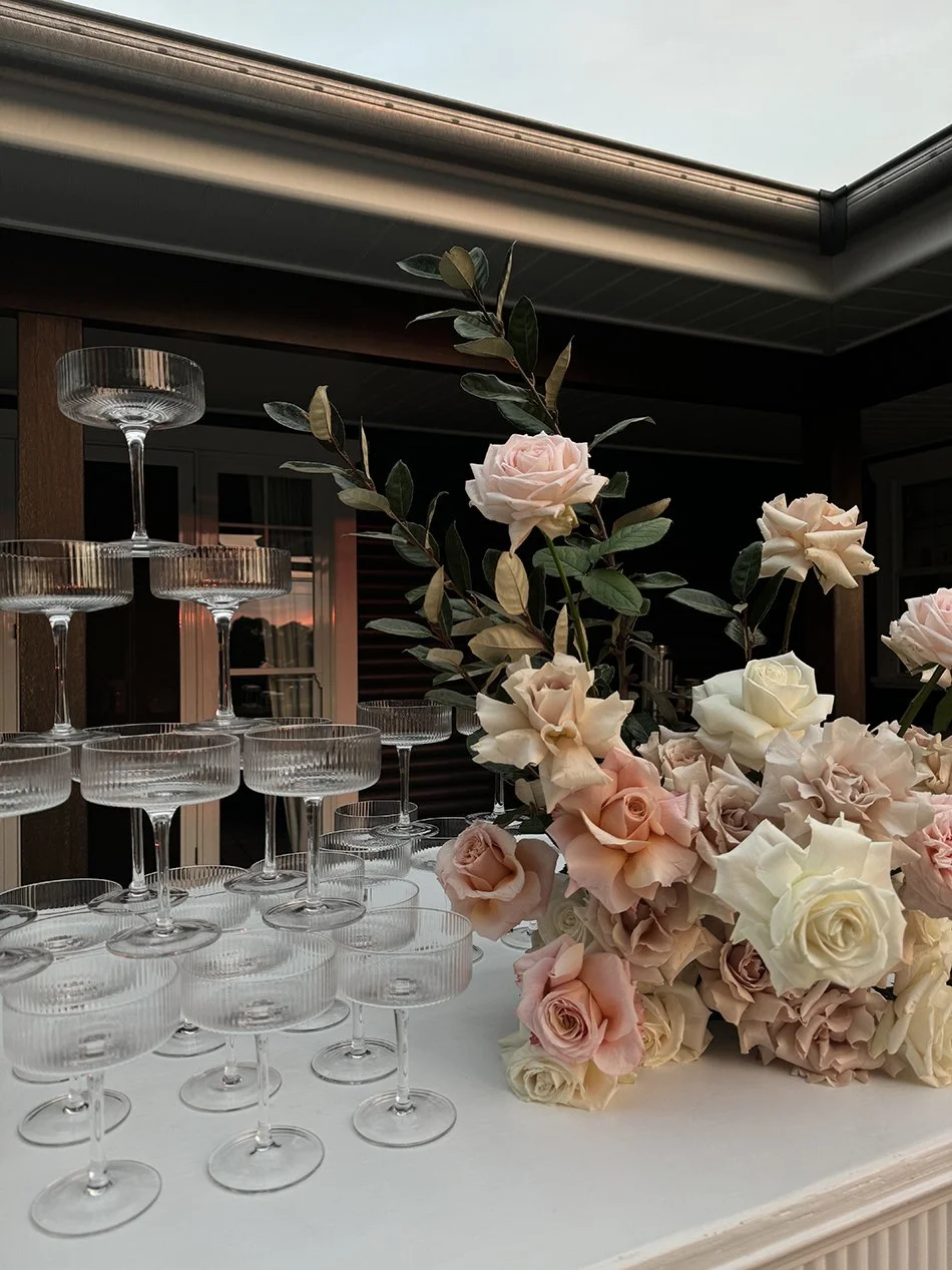 Ribbed Champagne Tower