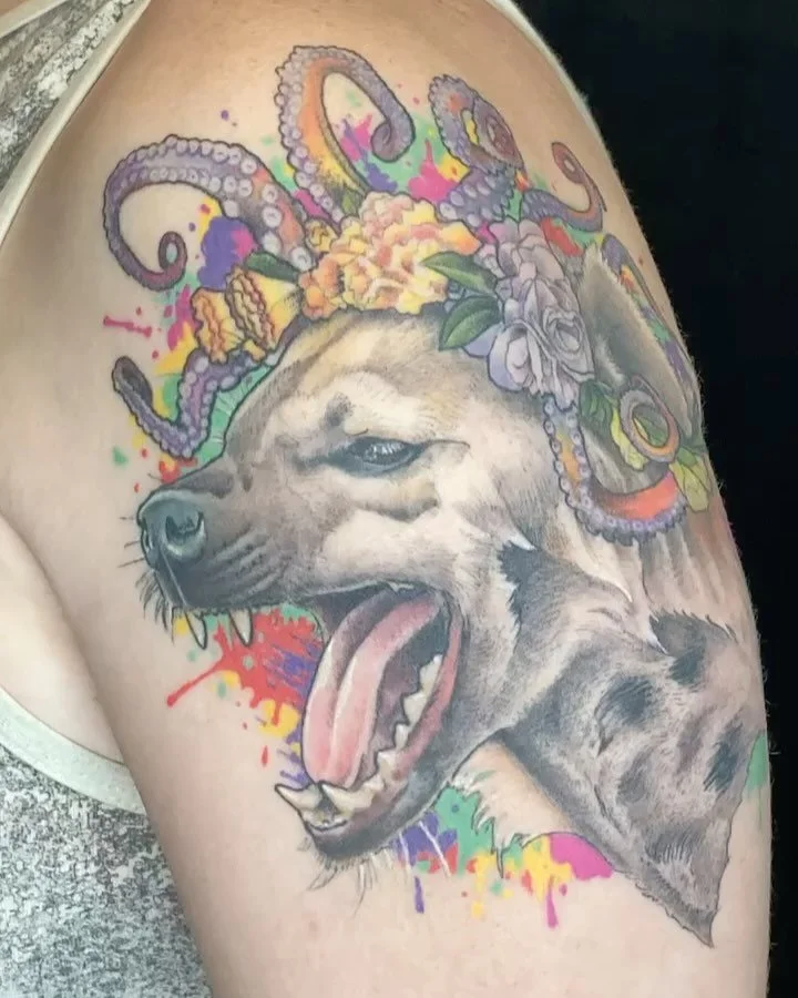 HEALED hyena on @queerthulhu &mdash;thank you, Krys! And thank YOU for looking!