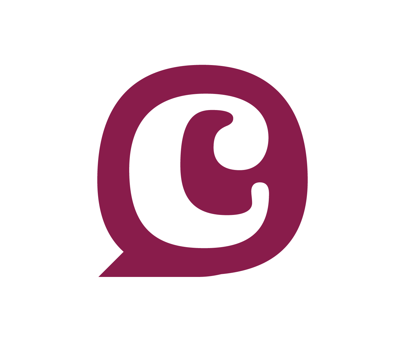 Sub-Logo for Chronicles Collective, a personal advertising agency, featuring a stylized letter 'C' inside a speech bubble.