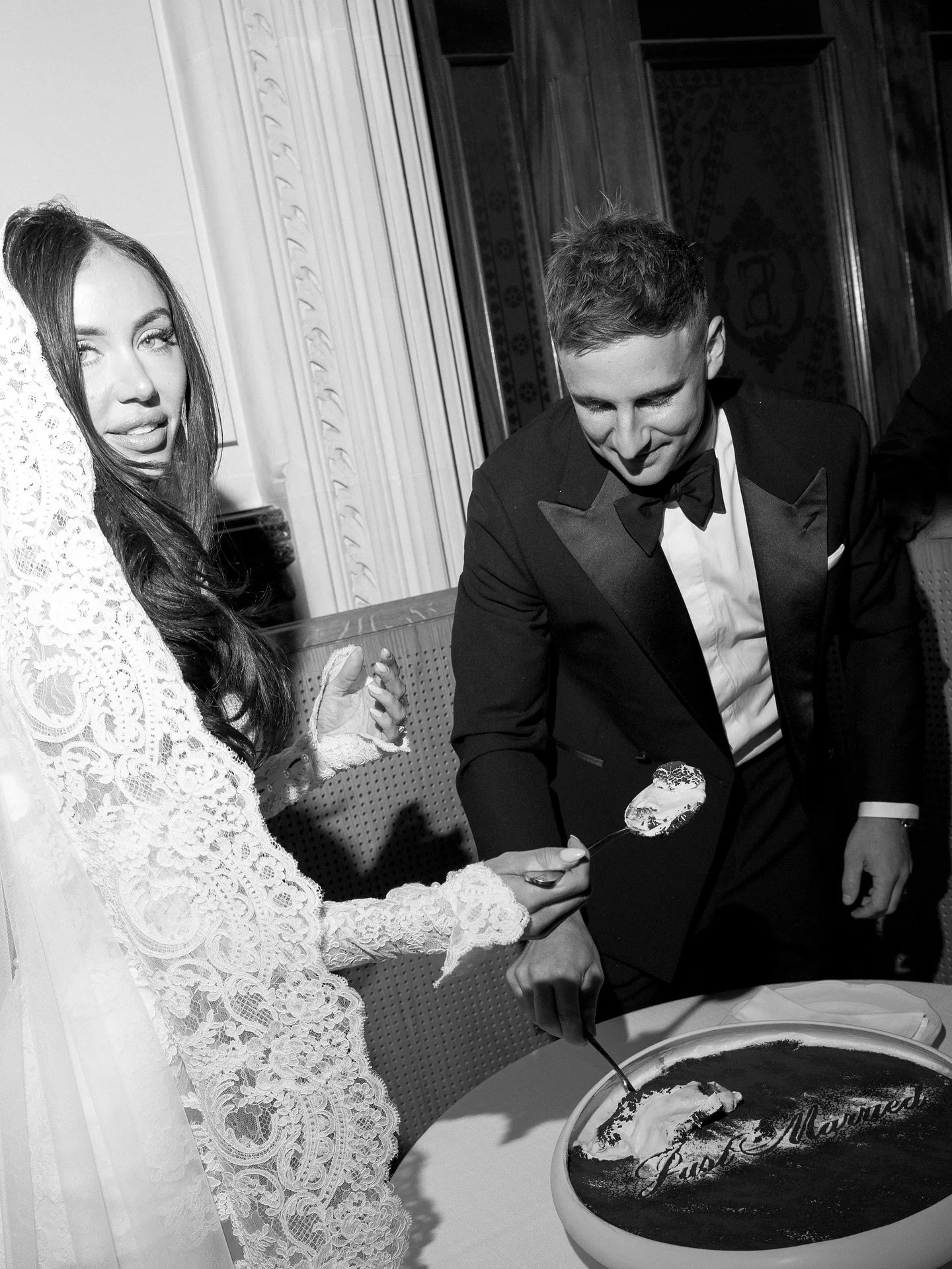 The night of nights - Daci &amp; David 🤍

Venue @reine.larue 
Photography @tenacresagency 
Dress @marianahardwick 
Suits @belanceworld 
Hair @rokkelvin
Stylist @creative_circle_aus