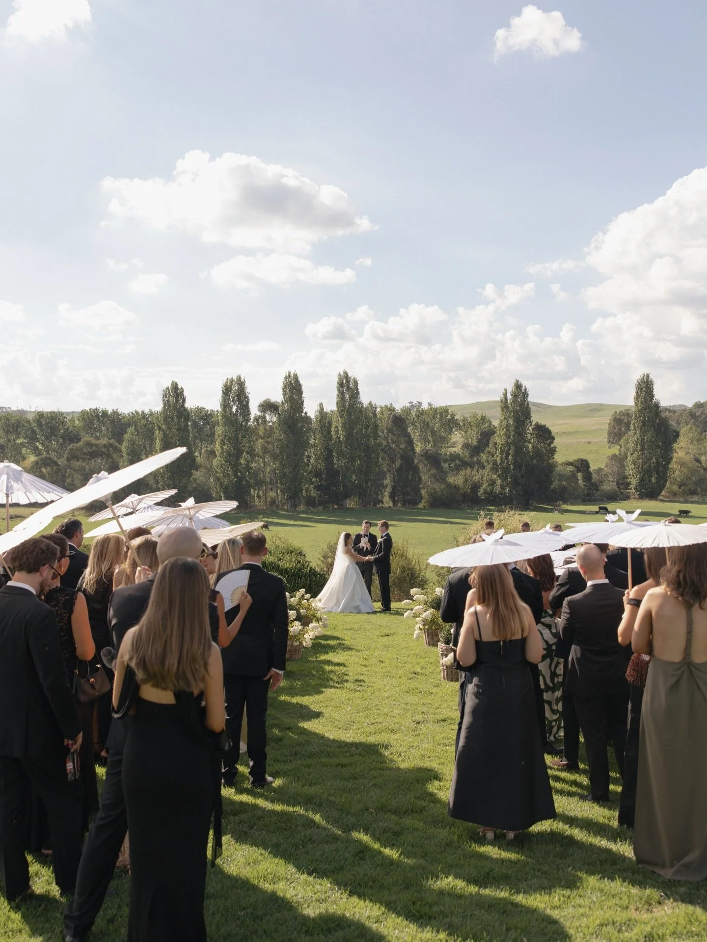 Eliza &amp; Tim 🤍

Planner @weddingsofdesire 
Photography @tenacresagency 
Videography @tenacresagency 
Hair &amp; MUA @cassandralusi_mua 
Dress @bridalhaze 
Suits @pjohnsonworld 
Signage @quinnstudio__ @studiosorella_ 
Florist @wildflos 
Entertainm