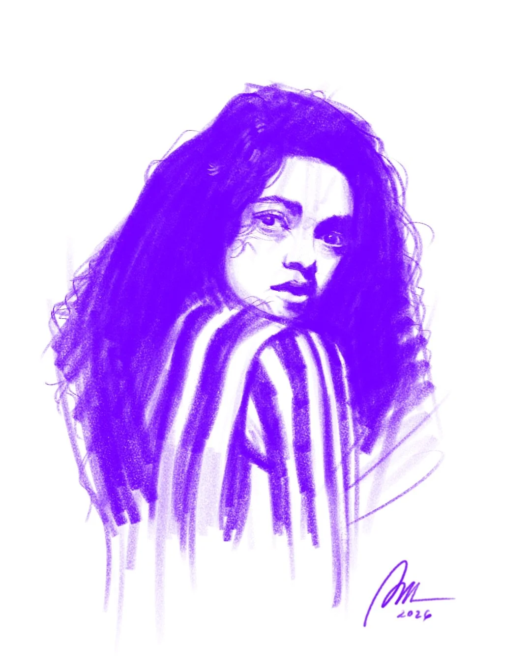 Female Portrait Study Purple 1.jpg