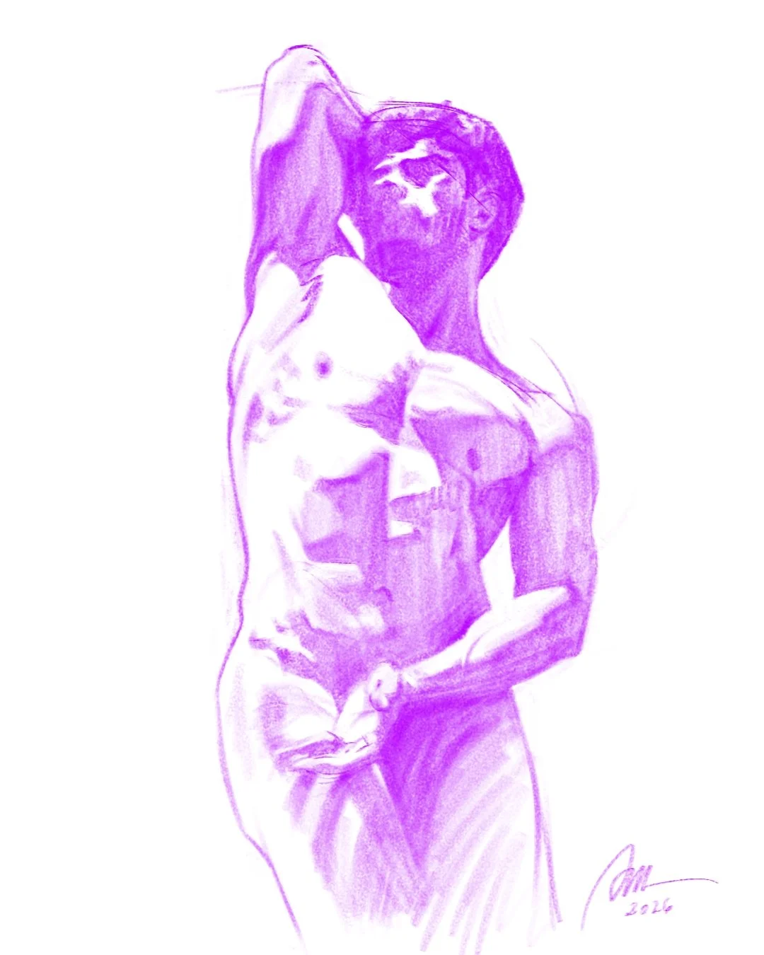 Male Figure Study Purple 2.jpg