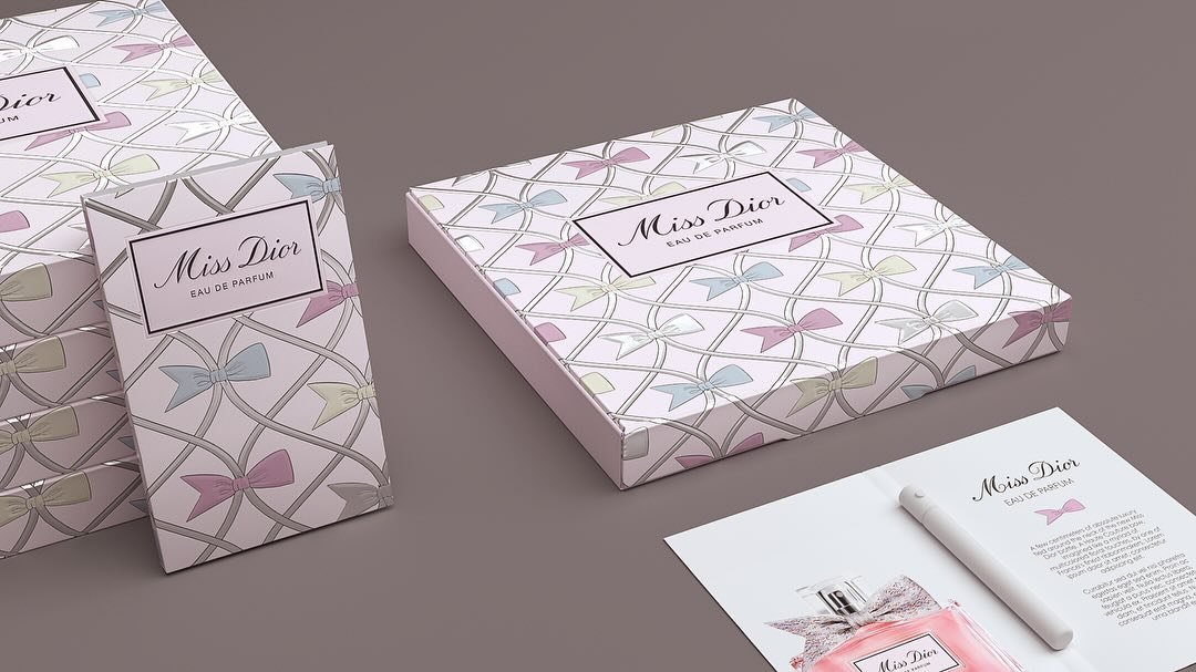 Miss Dior eu de parfum sample packaging. 🎀

This project was part of an RFP for Dior, working for SoPost.

This project was personally and professionally a huge &lsquo;pinch me&rsquo; moment for lil old me! I loved every second, and feel extremely g
