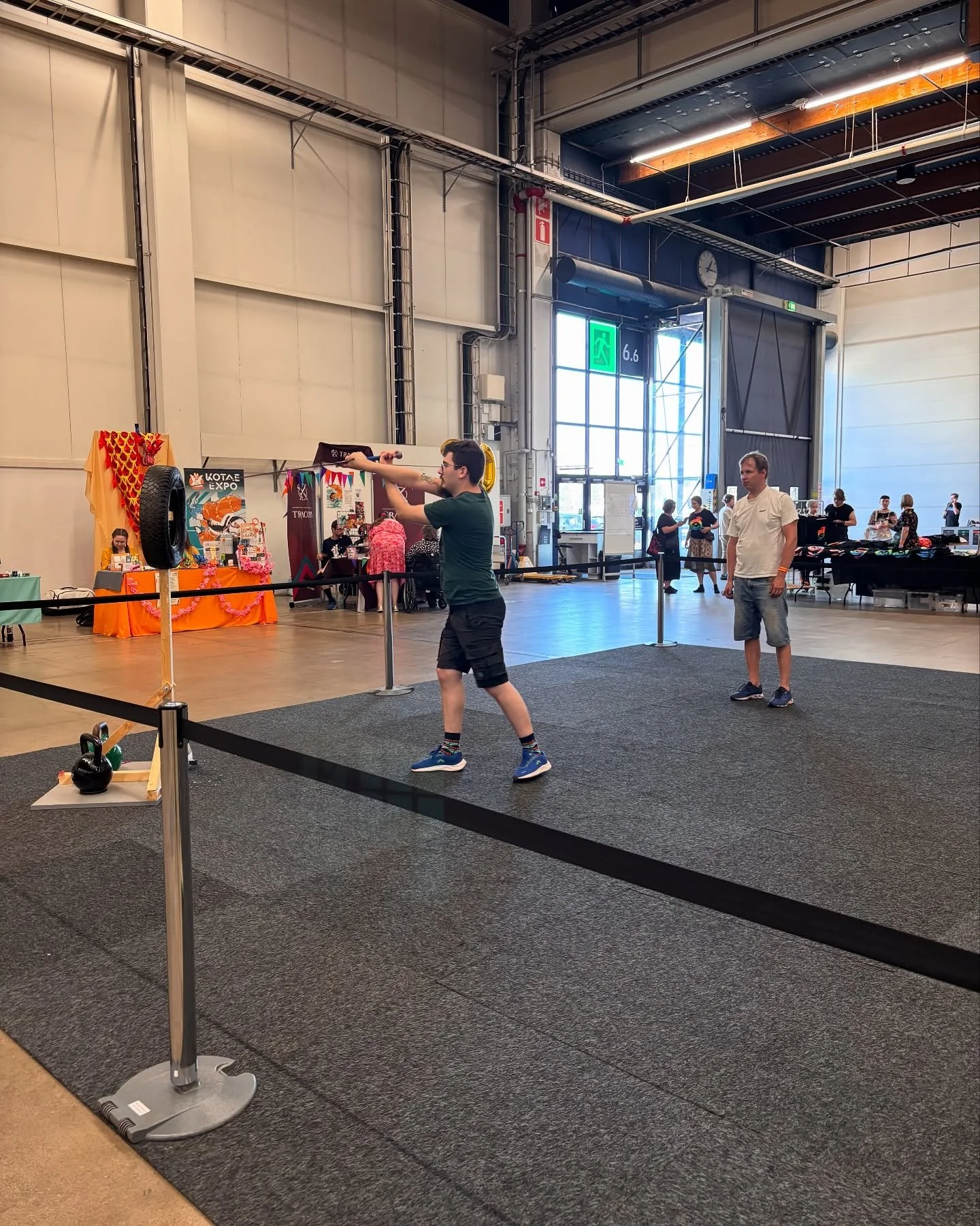 If you are curious about how to handle all these historical weapons we have by our table - we can show you!

Come on over, choose a sword and we&rsquo;ll give you tips on proper technique and you get to hit the training dummy plenty of times (It can 