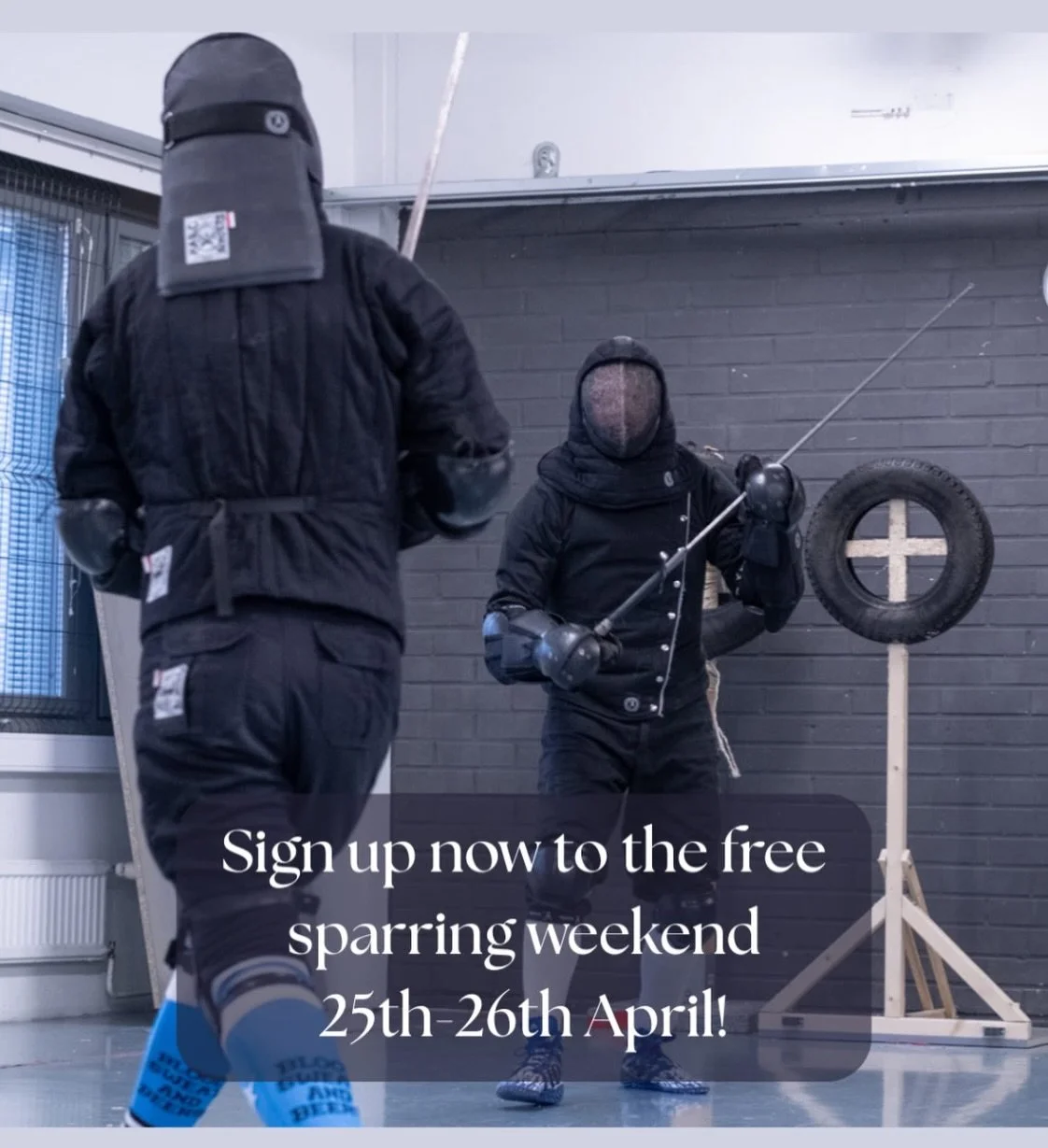 Post below in Finnish and then in English:

Tervetuloa maksuttomaan sparrausviikonloppuun 25-26.4.2026! Paikkana sallemme, Suvilahdenkatu 10, Helsinki.

Tapahtuma on avoin kaikille historiallisen miekkailun harrastajille riippumatta kokemustasosta ta