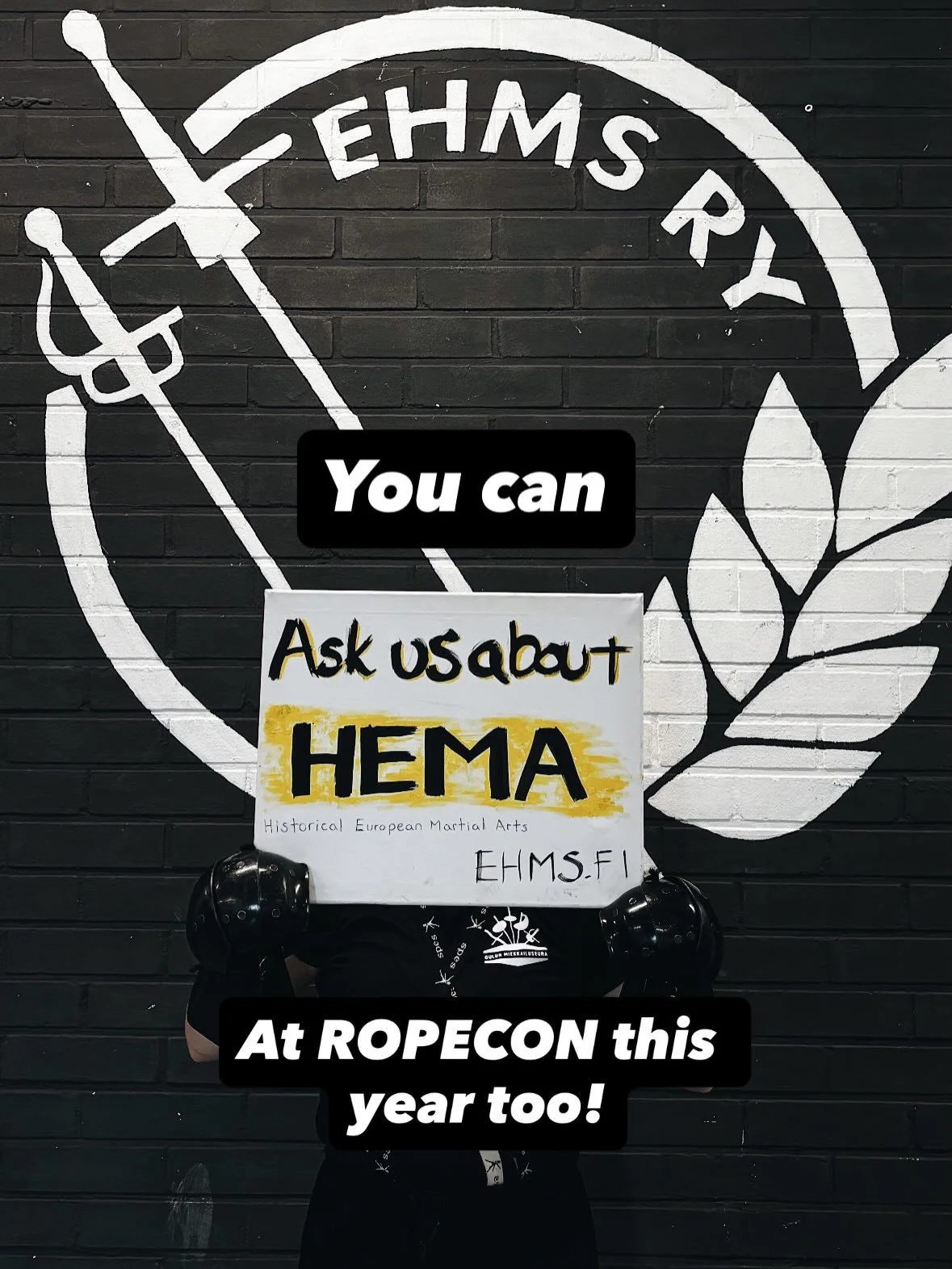 We are at ropecon again this year! Come swing by our table and discuss HEMA, see the swords we use in training and practise swinging them in the designated demo area. You can find us in the vendor hall all weekend!

#ropecon #ropecon2026 #hema #longs