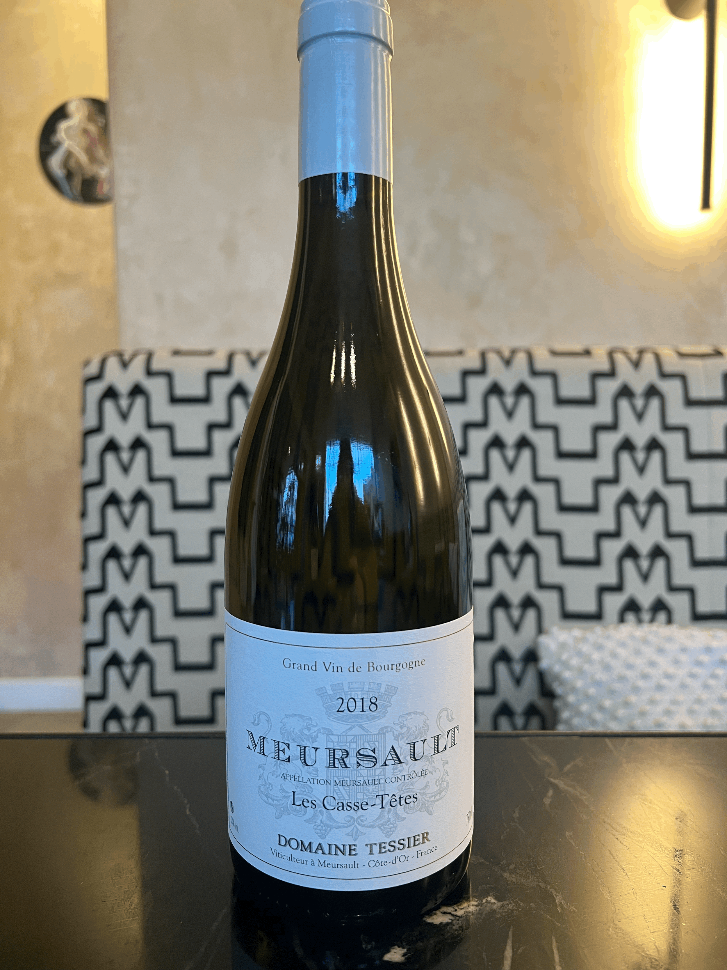 2018 Domaine Tessier, Les Casse-Têtes, Meursault, Côte d'Or, Burgundy, France