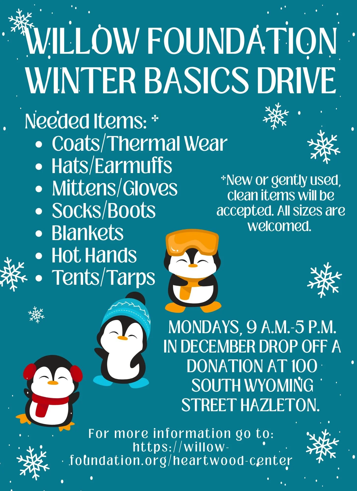 December Winter Basics Drive