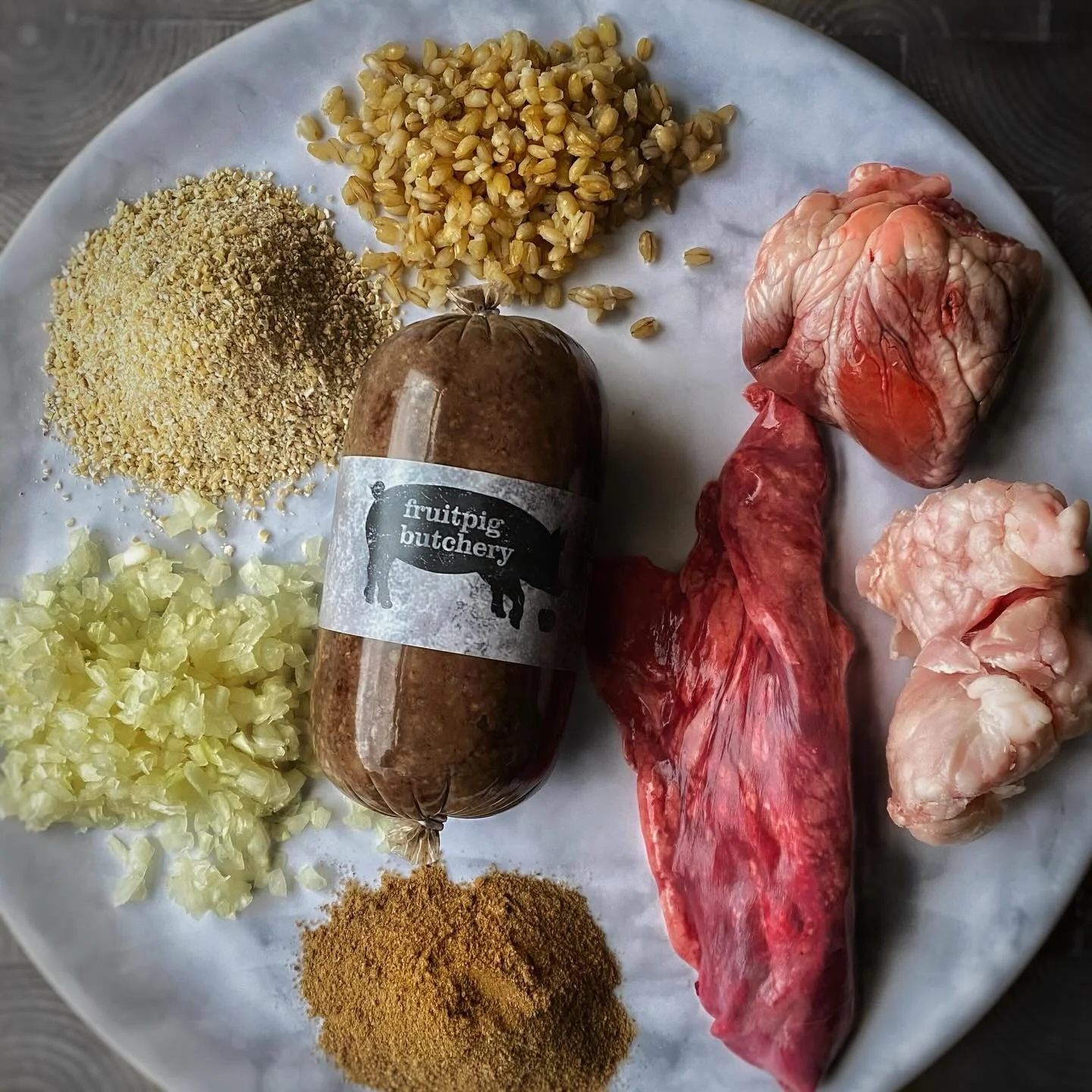 Burns Night heralds the haggis. Although we make and sell these beauties all year round, January is by far the busiest time for us producers. Each to their own but ours is so fresh we even use fresh onions (not dried). Available online in our web sho