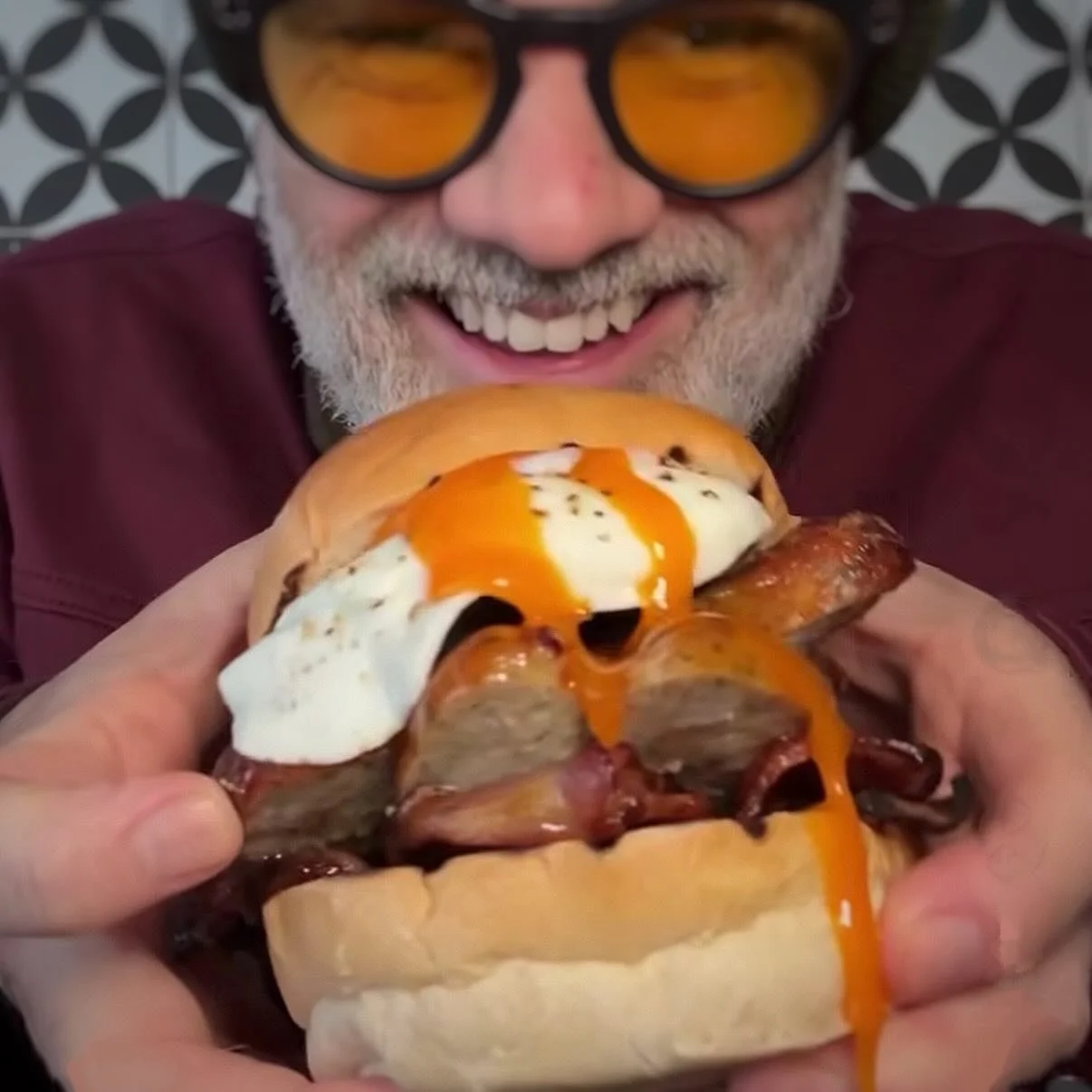 The unmistakable smile of @ollie_eats. At the end of his walk this time, Ollie ended up in @thebutcherstapandgrill in Marlow. This is @cheftomkerridge&rsquo;s in-town butchery/pub/eatery and it serves cracking quality meats as you&rsquo;d expect. Our