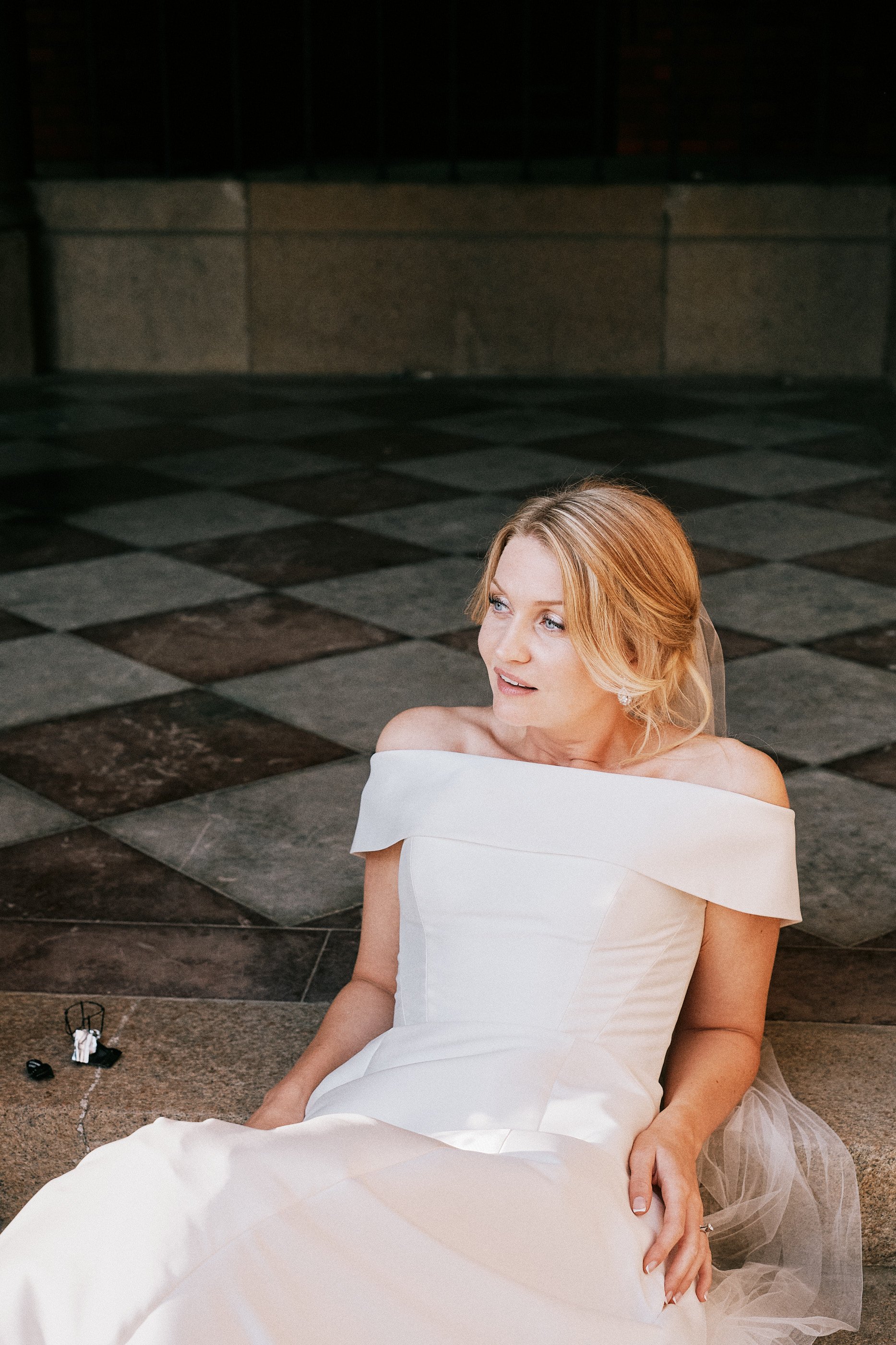 Bride portrait at Kaserngården in Gothenburg