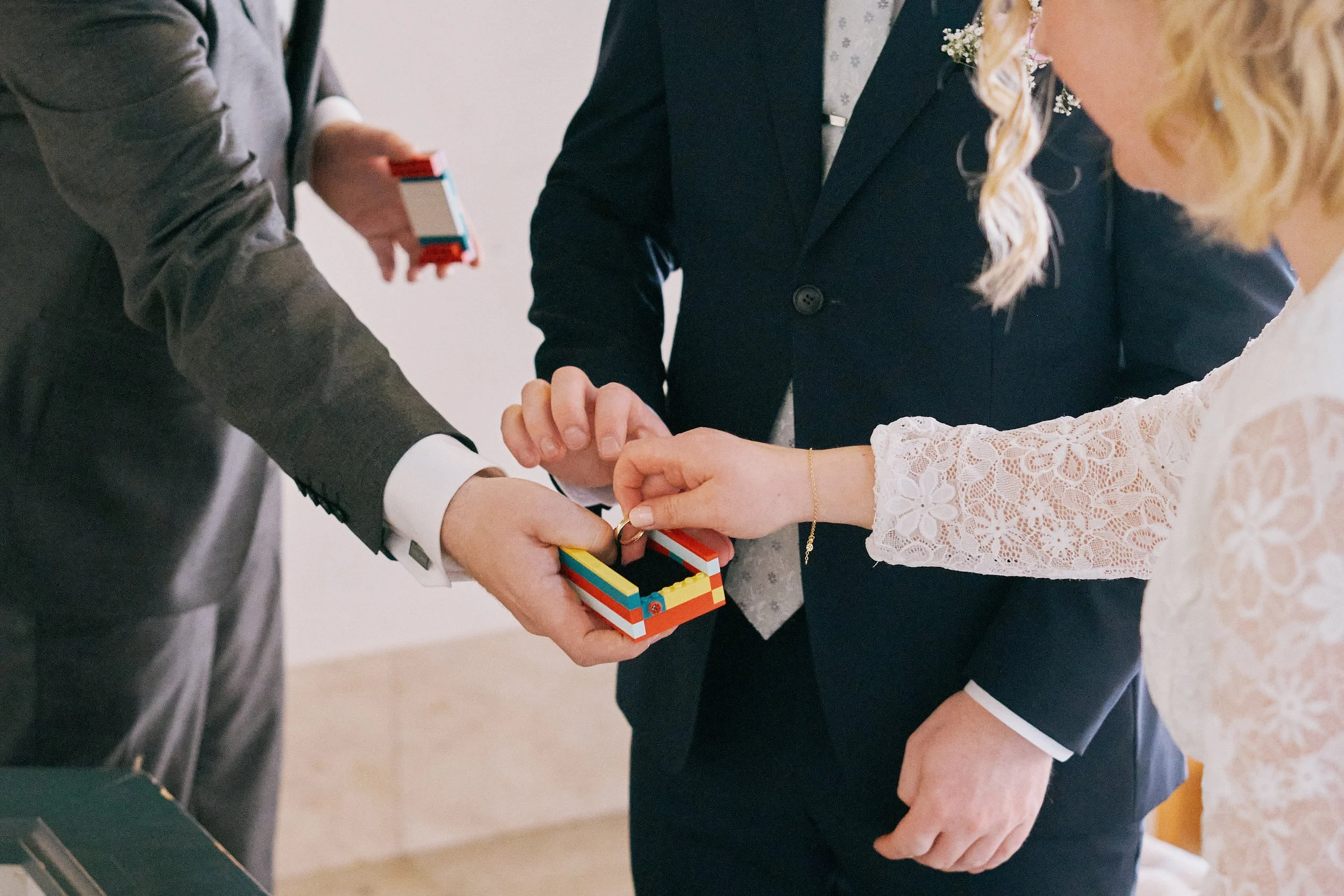 Lego ring box ceremony