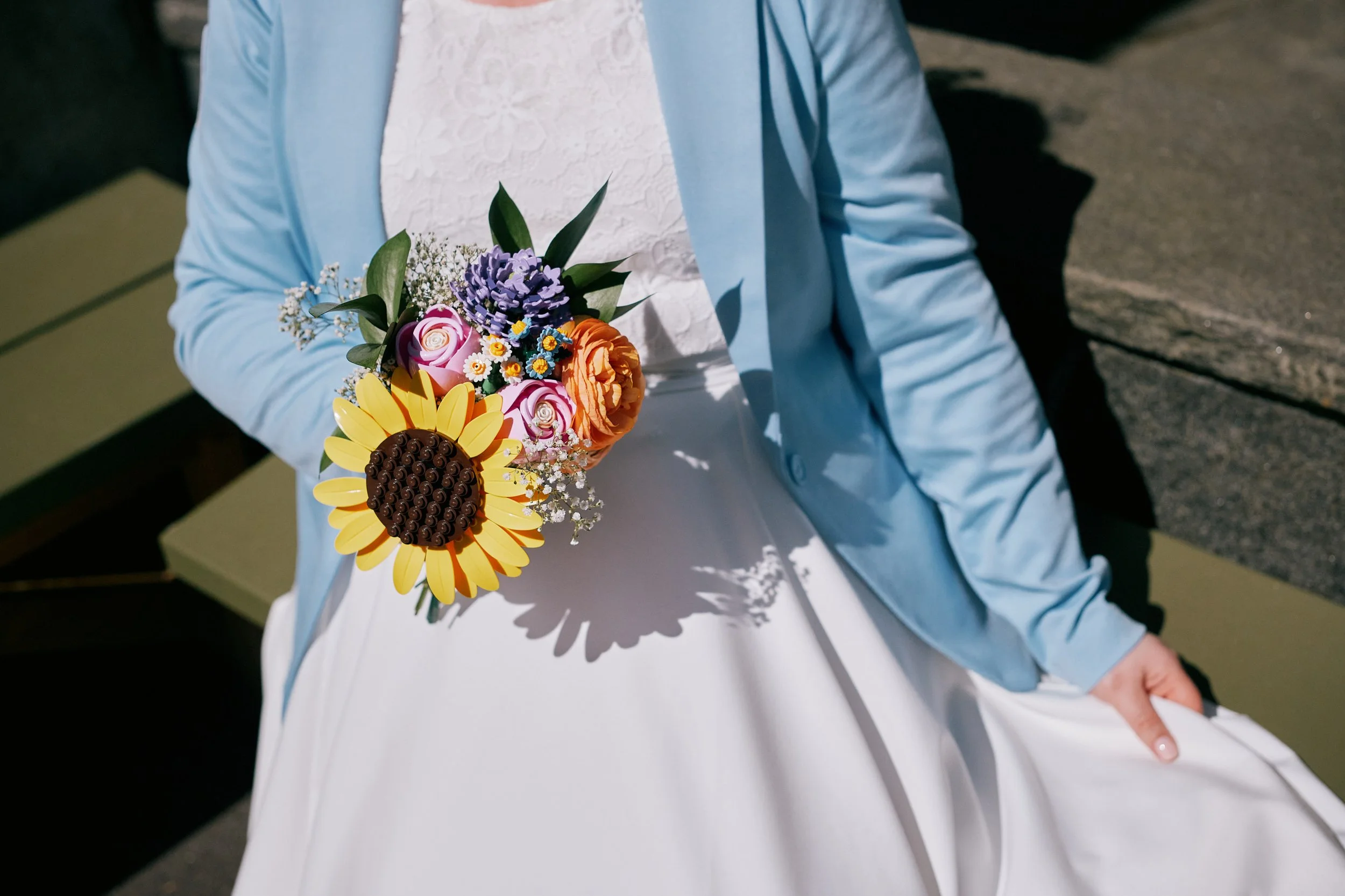 Lego wedding bouquet