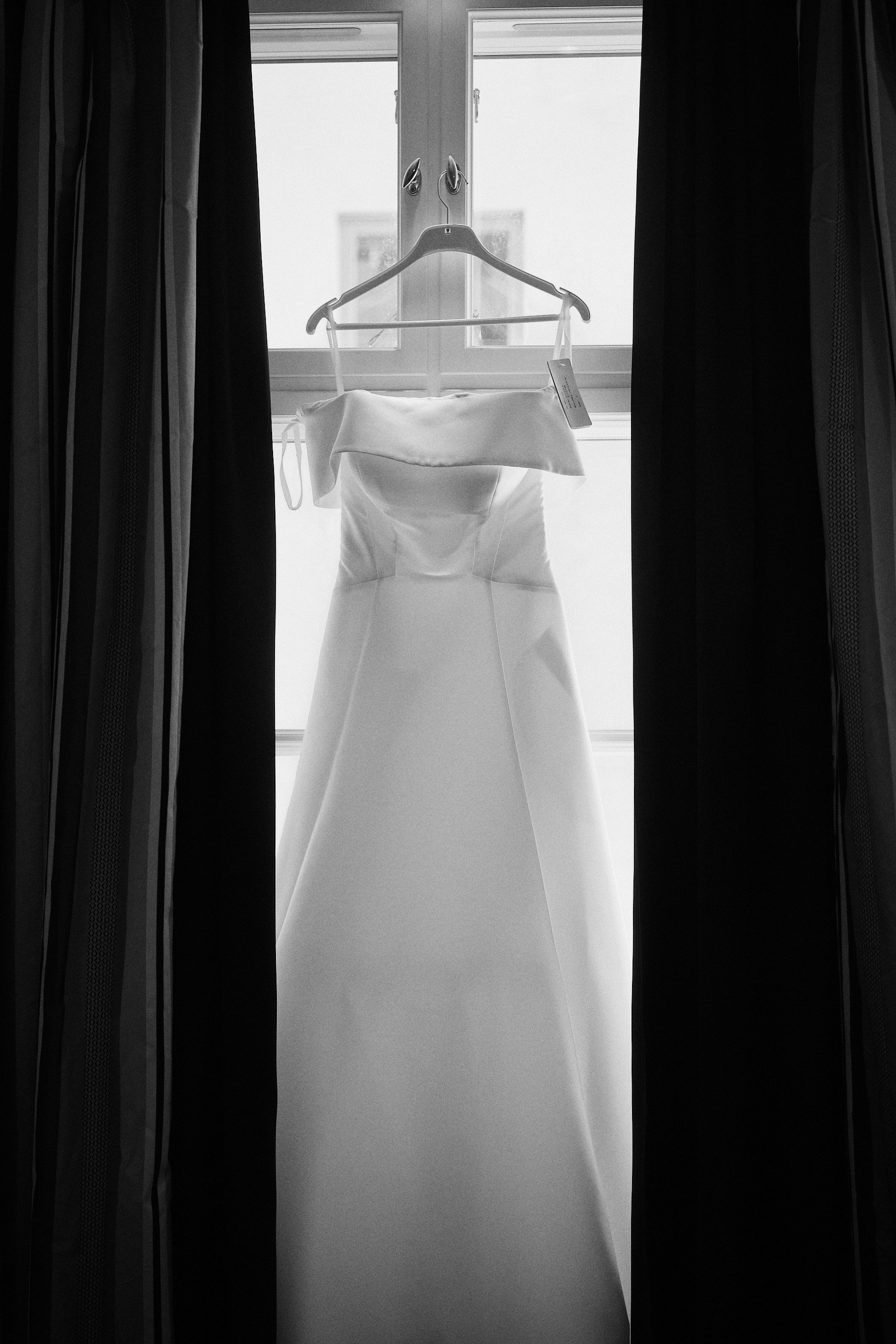 Wedding dress at Dorsia Hotel in Gothenburg