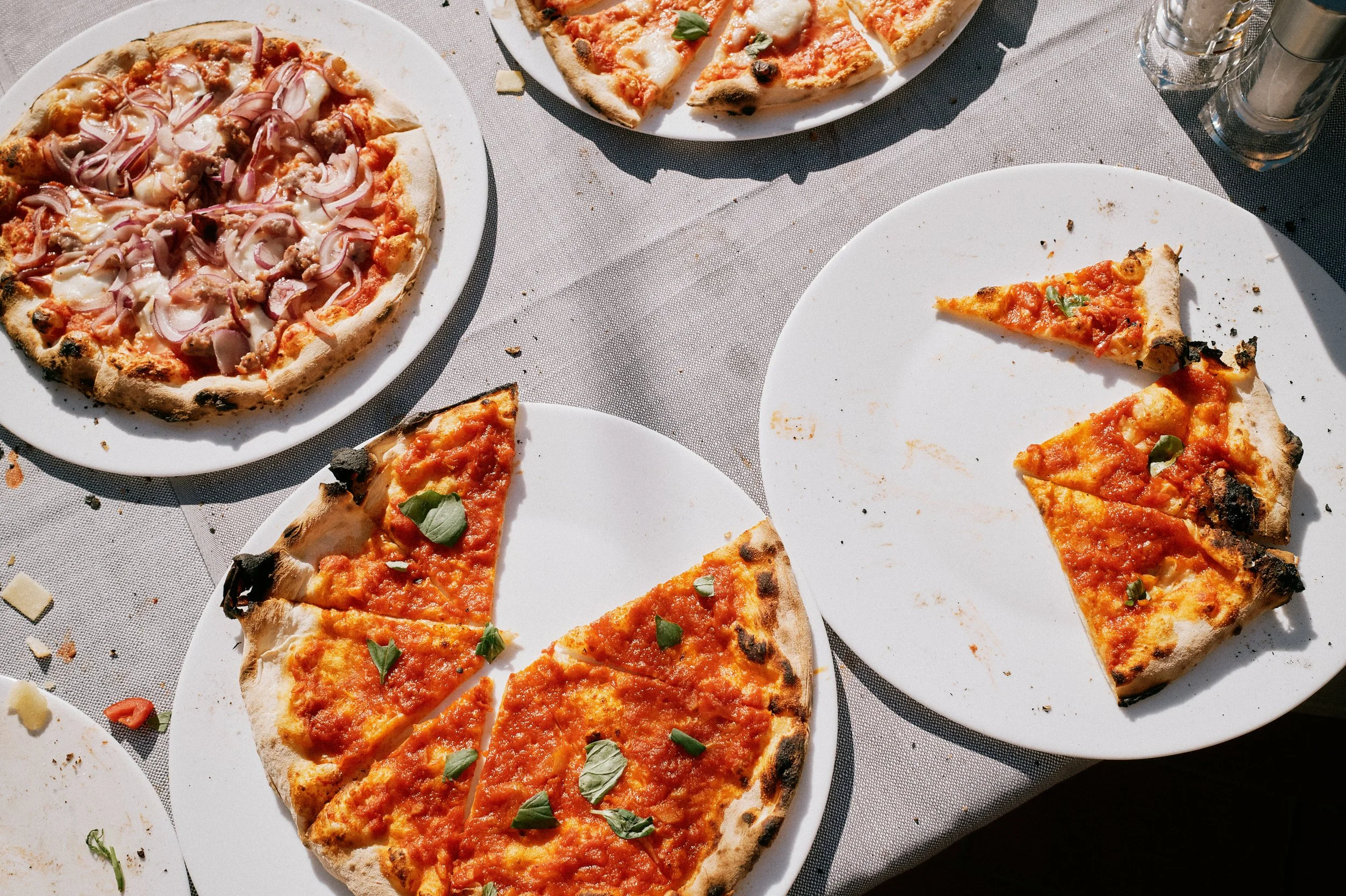 Pizza evening during destination wedding in Tuscany, Italy