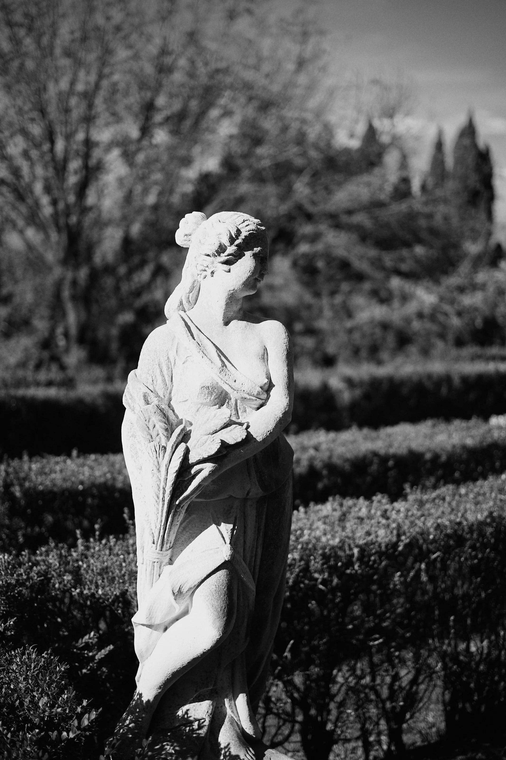 Wedding guests overlooking reception at Tuscan villa