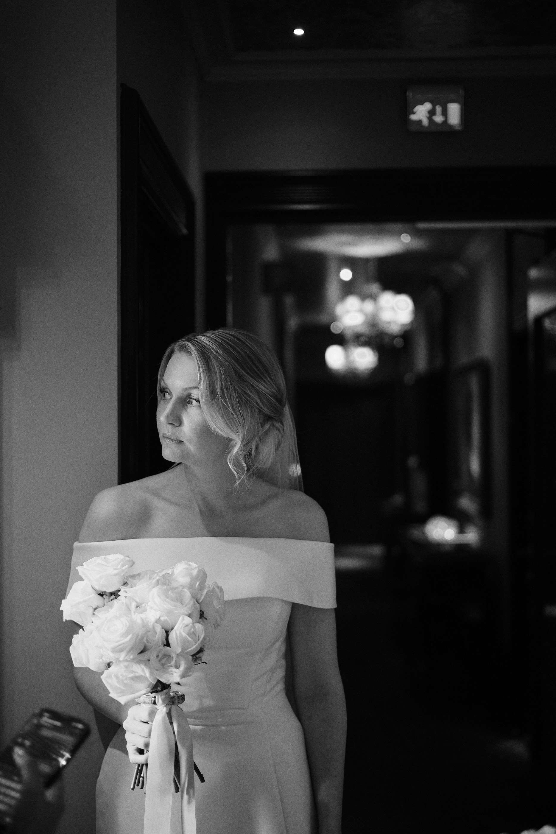 Bride portrait at Dorsia Hotel in Gothenburg