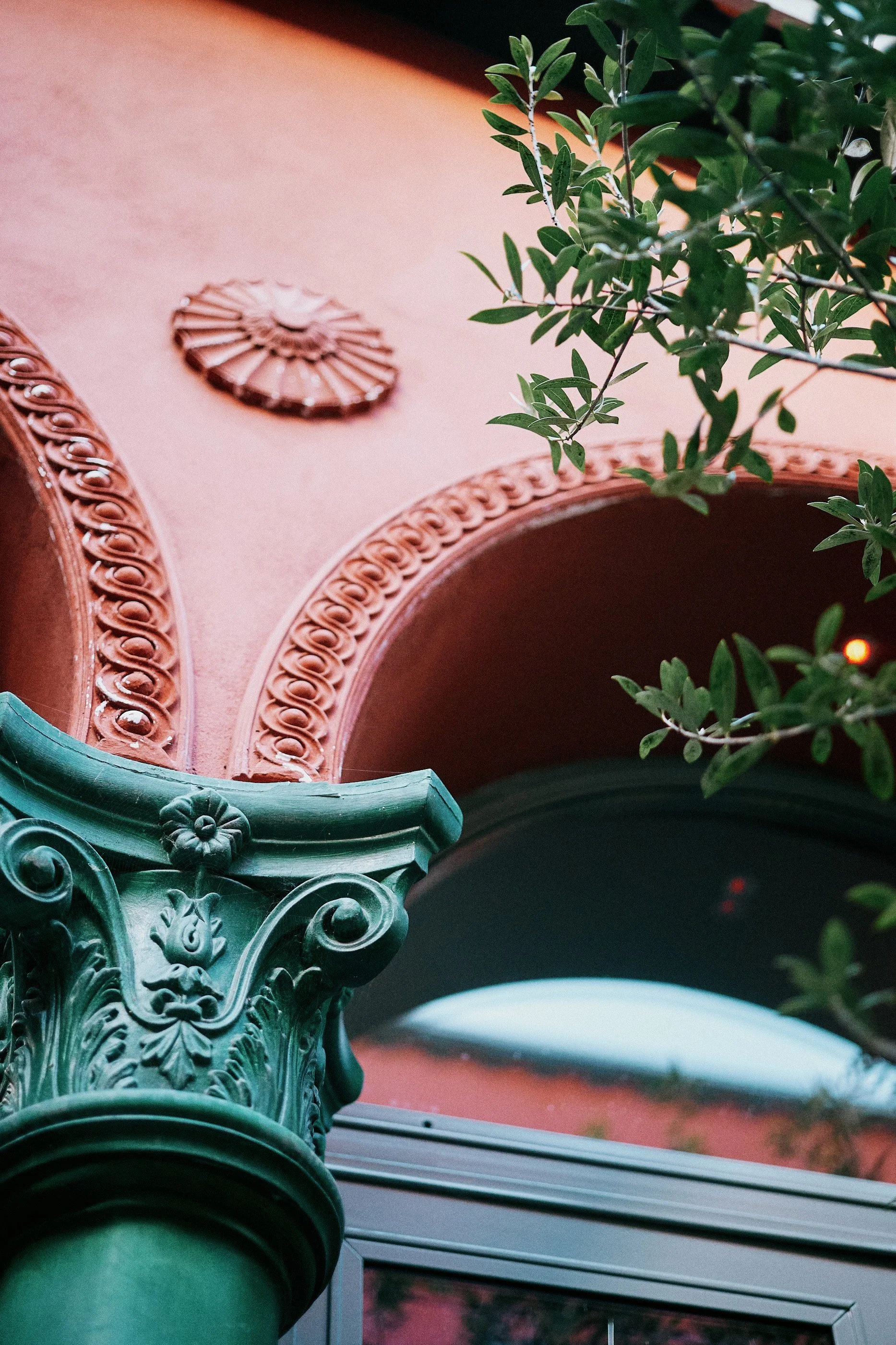 Architectural detail at Dorsia Hotel in Gothenburg