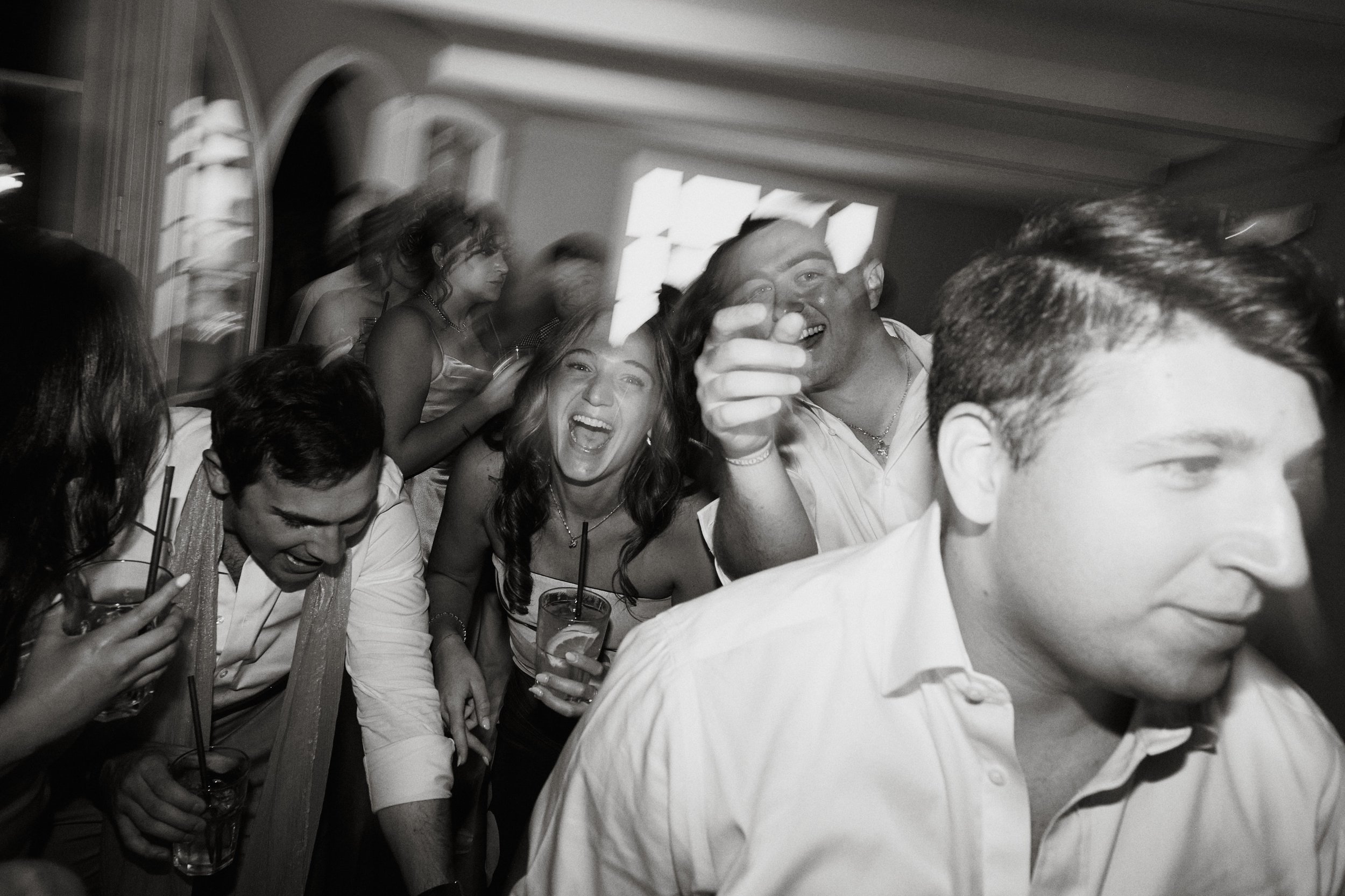 Wedding dance floor celebration in Tuscany