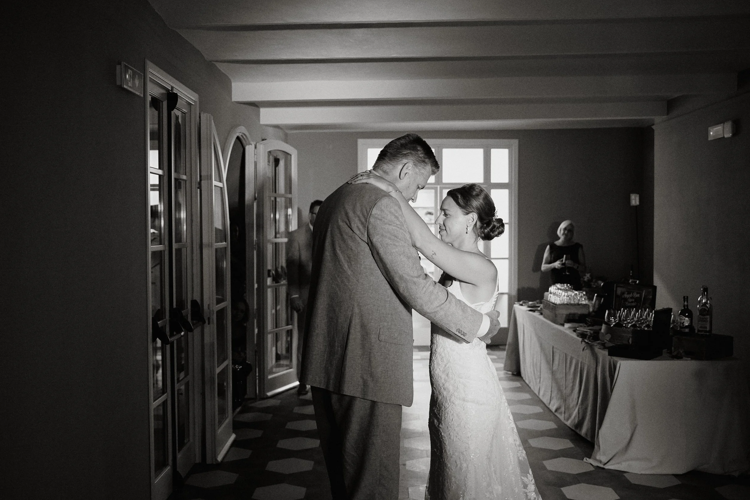 First dance during destination wedding at Borgo Bucciano