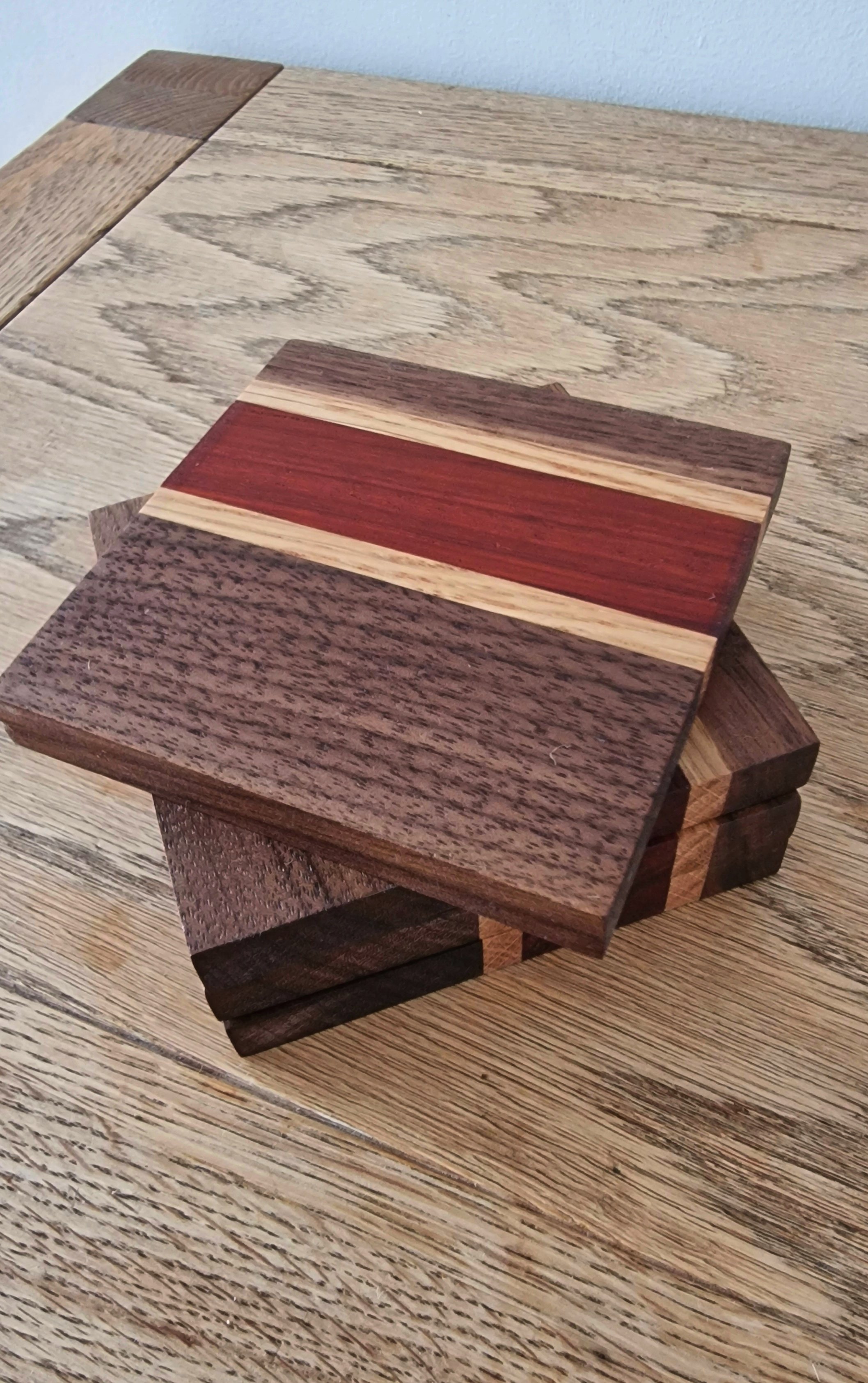 Walnut Paduk Oak Coasters Mitchells Wood Studio.jpg