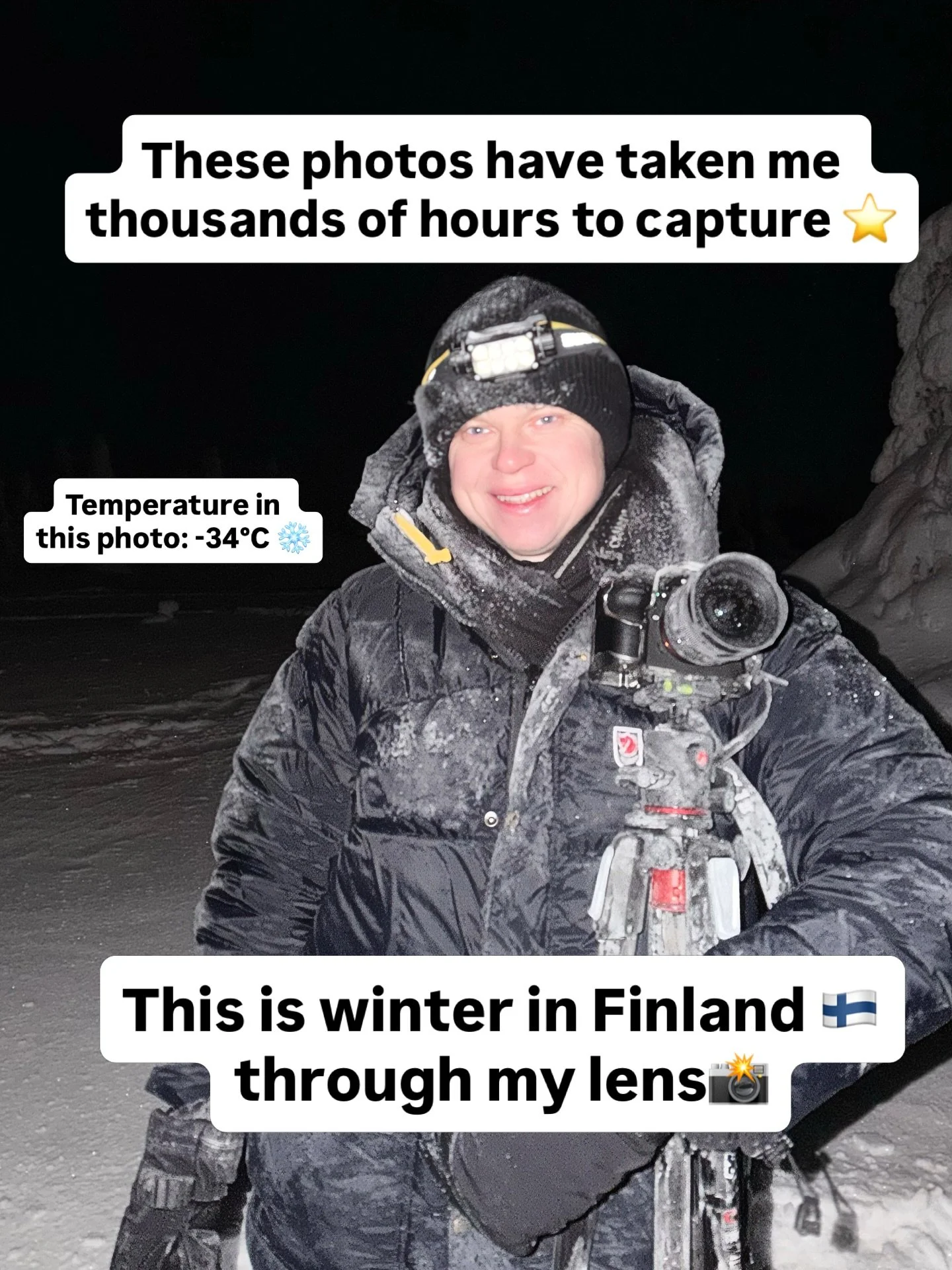 Hi, I&rsquo;m Niko 👋 a nature photographer from Finland 🇫🇮
This winter has been incredibly beautiful and cold, and it&rsquo;s been amazing to capture these moments around Finland 📸 

Which photo is your favorite? ⭐️

I&rsquo;ve gained so many new
