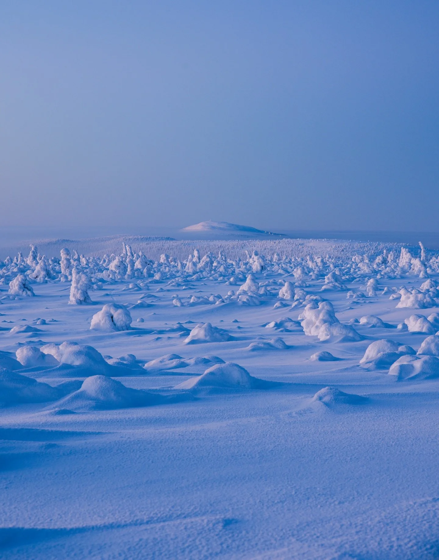 The magical blue hour in Pyh&auml;, Lapland 🇫🇮