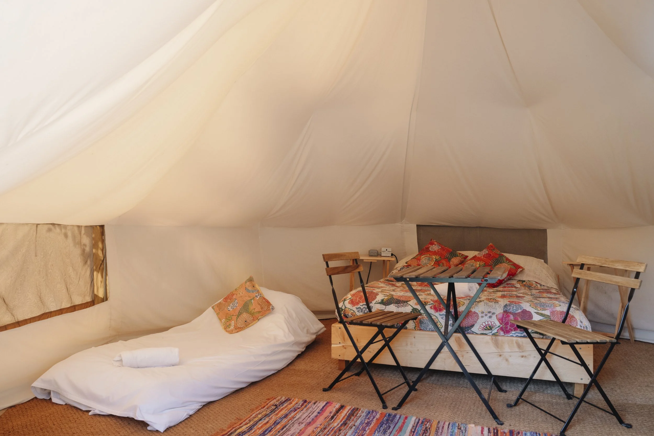 Bell tent interior