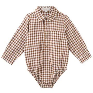 Oliver Cocoa Gingham romper.jpeg