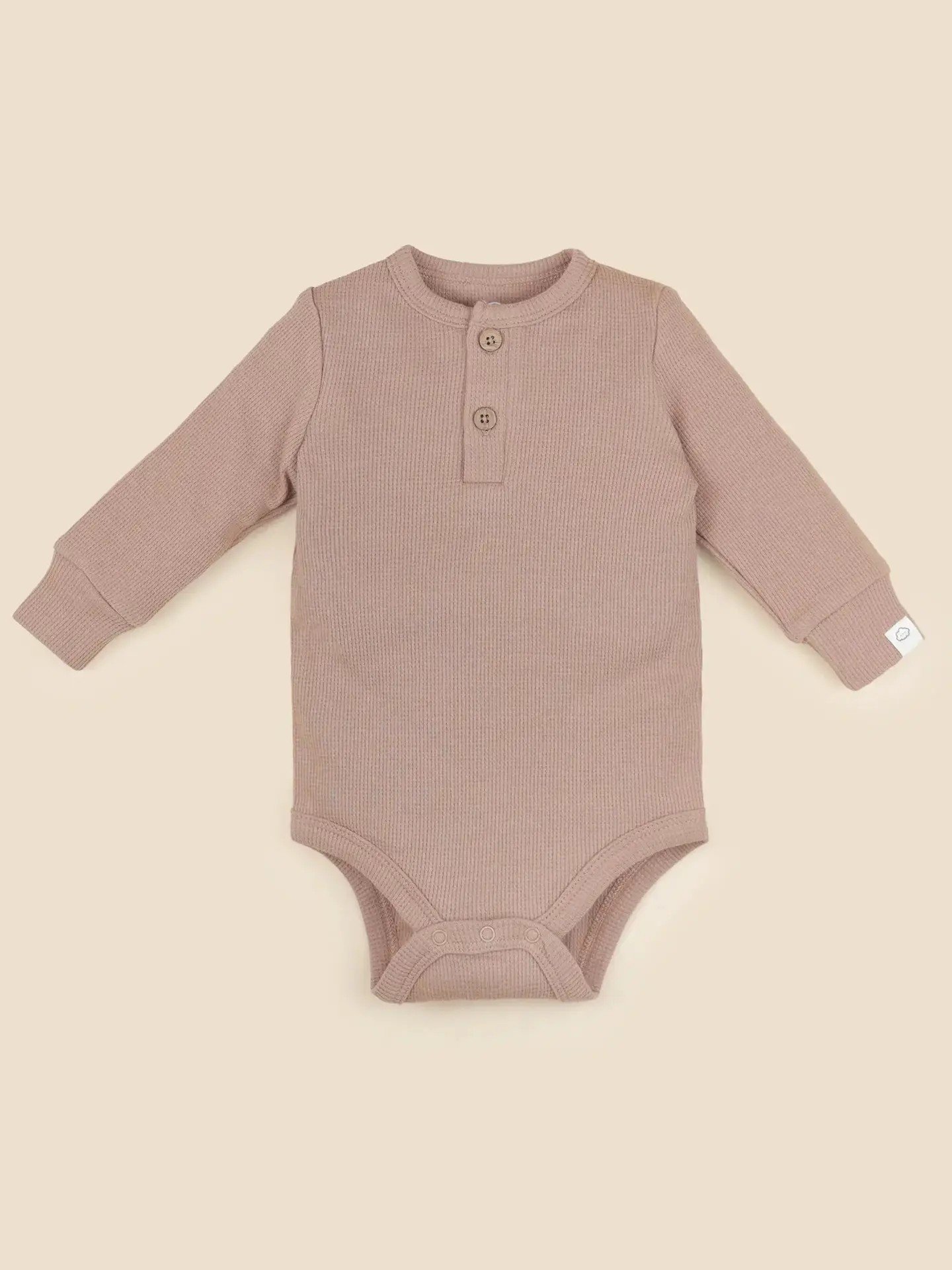 Lummi - Organic Cotton Waffle Long Sleeve Bodysuit