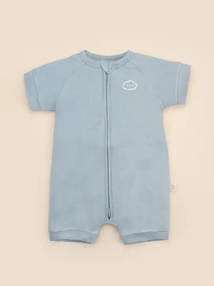 Bamboo zip romper dusky blue.jpeg