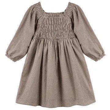 Lily LS Puff Choc-Gingham dress.jpeg