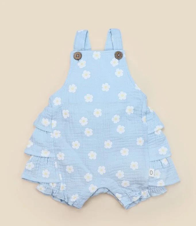Organic Cotton Muslin Overall Romper