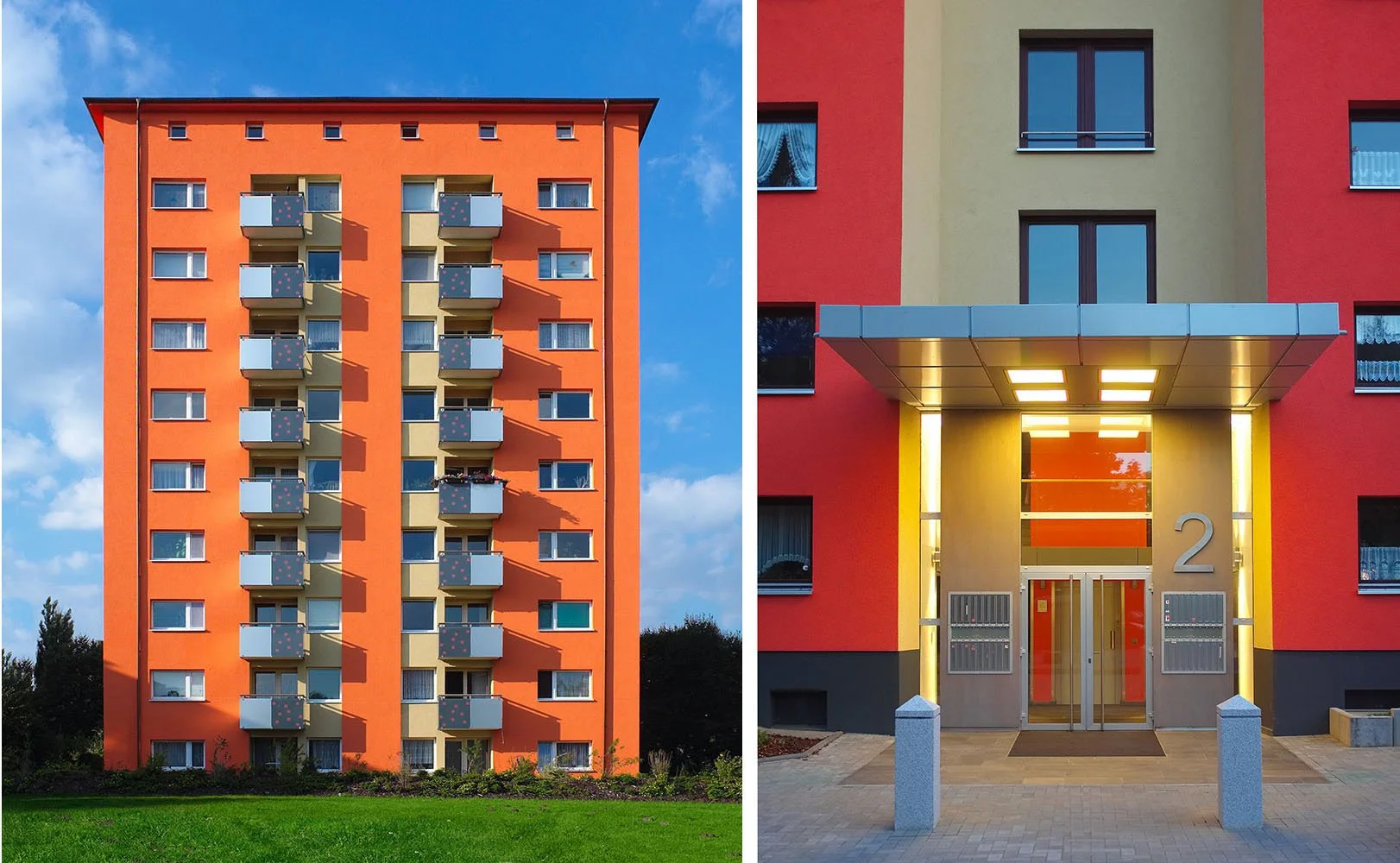 Mietshaus in Hamburg Harburg. Reiner Ohms • Fotograf für Architektur