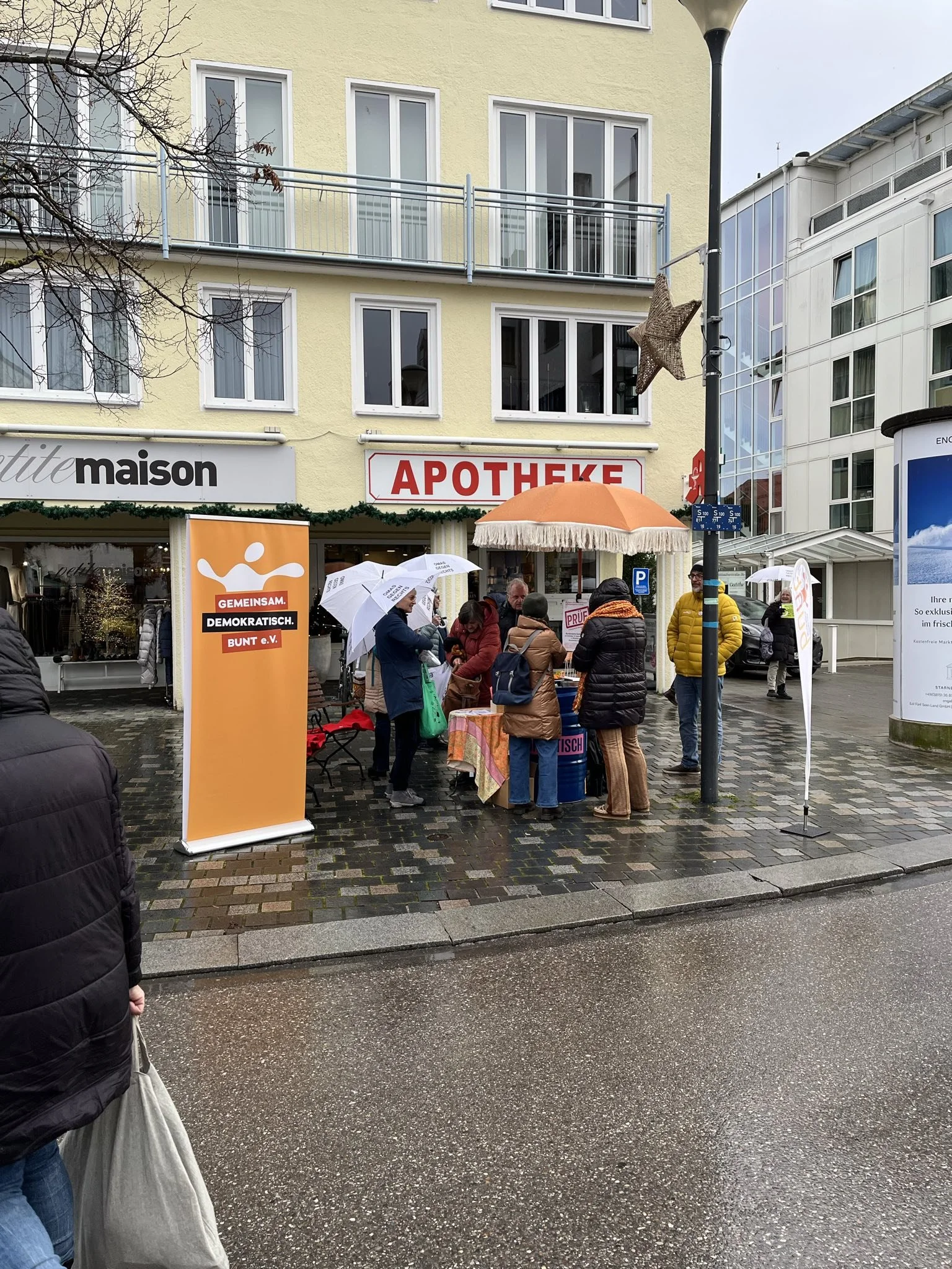 Infostand und Pressetermin in Starnberg, 6.12.2025