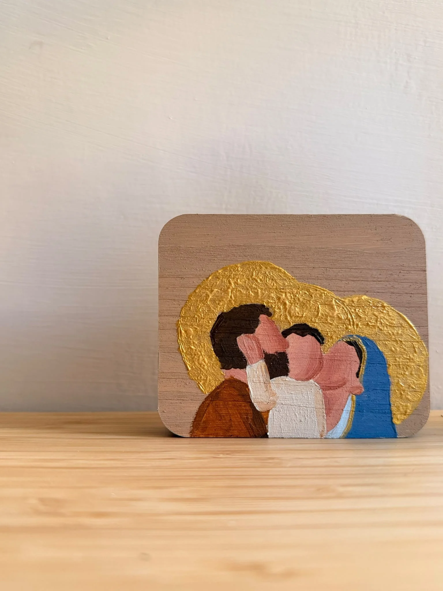 Icona Sacra Famiglia (bacio di Mamma e Papà)