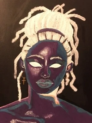 "Inspired by Willow" (2021)
Acrylic on canvas

Breathless from the first time I saw the cover art for the self-titled album by Willow Smith. It needed to be captured on canvas. Inverted colors have always intrigued me, so I was excited to create some