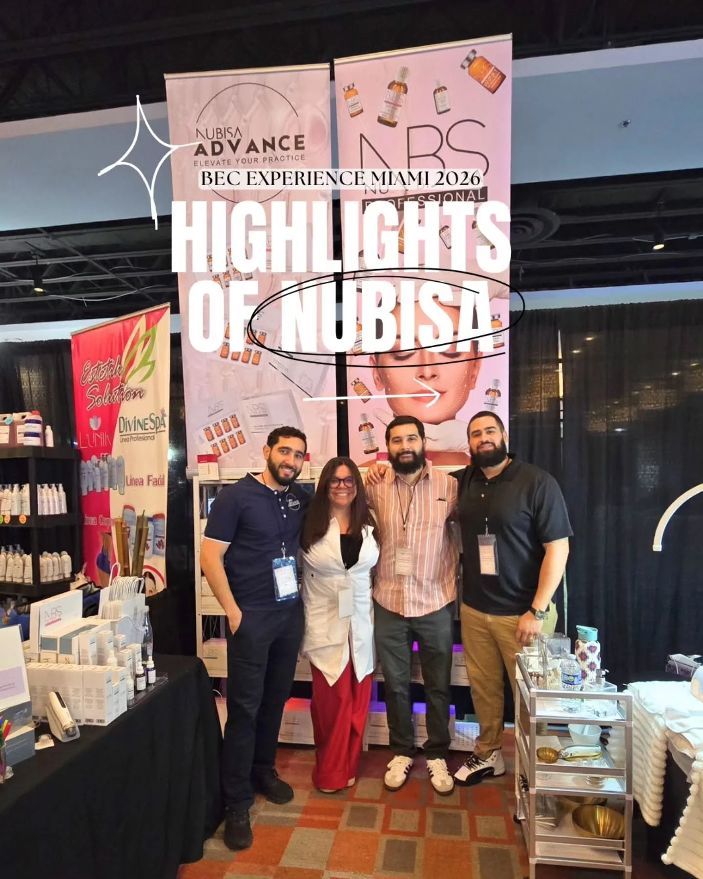 ✨️Otro momento destacado del BEC EXPERIENCE MIAMI &iexcl;Fue una experiencia incre&iacute;ble compartir NUBISA con todos ustedes!

&iquest;Sab&iacute;as que NUBISA es mucho m&aacute;s que productos avanzados para el cuidado de la piel?

Nos apasiona 