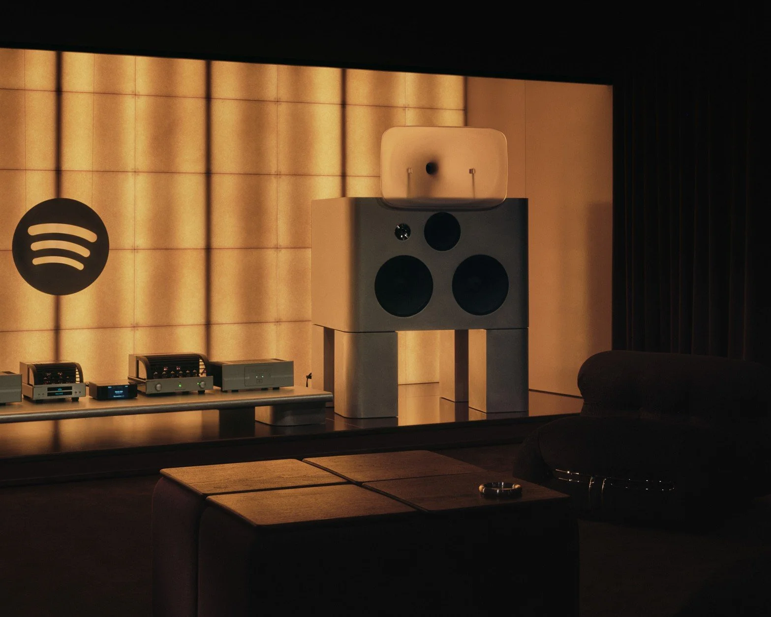 mix interiors fast forward cake architecture spotify listening lounge