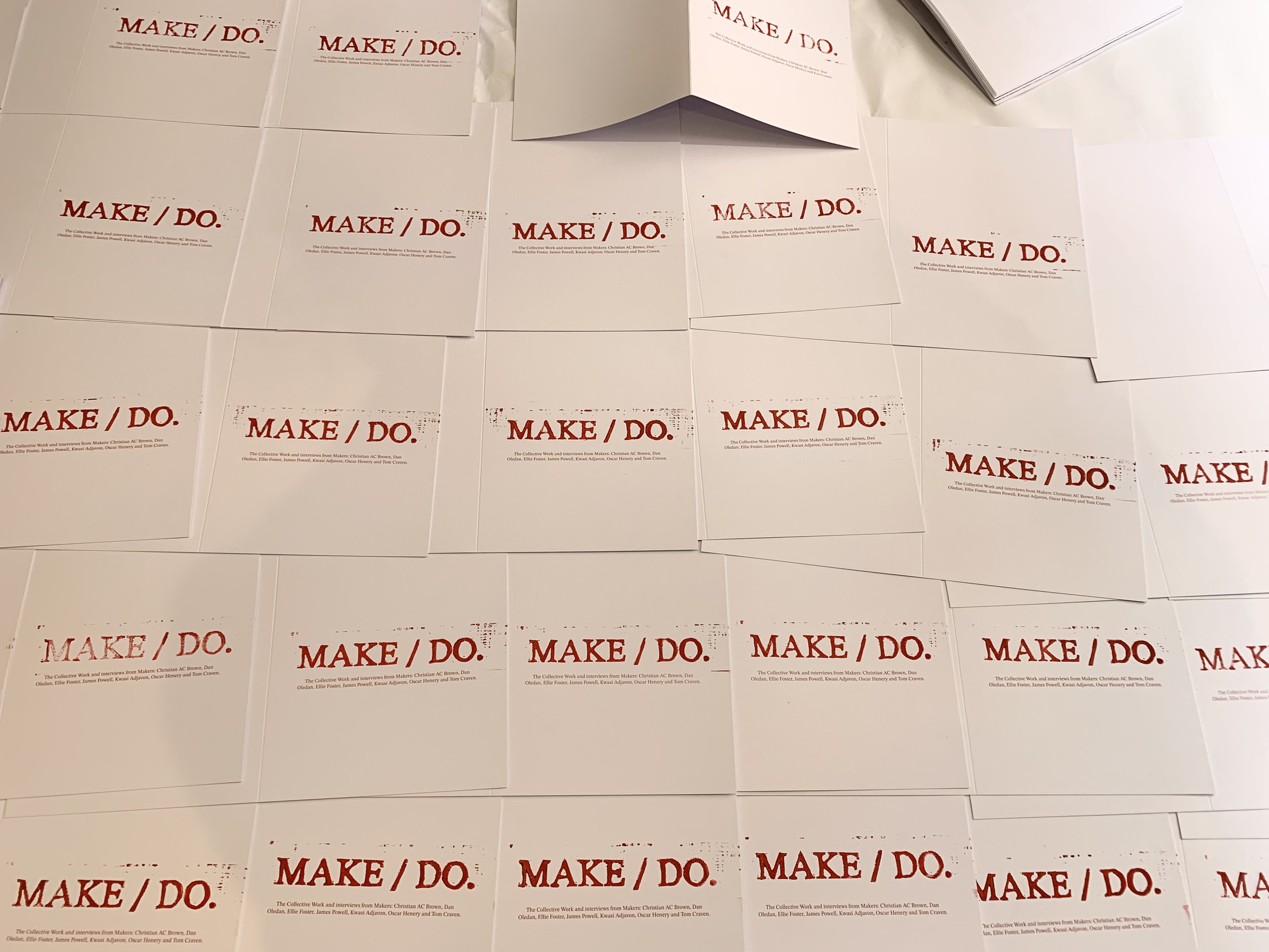 Zine making for Make/DO. exhibition.