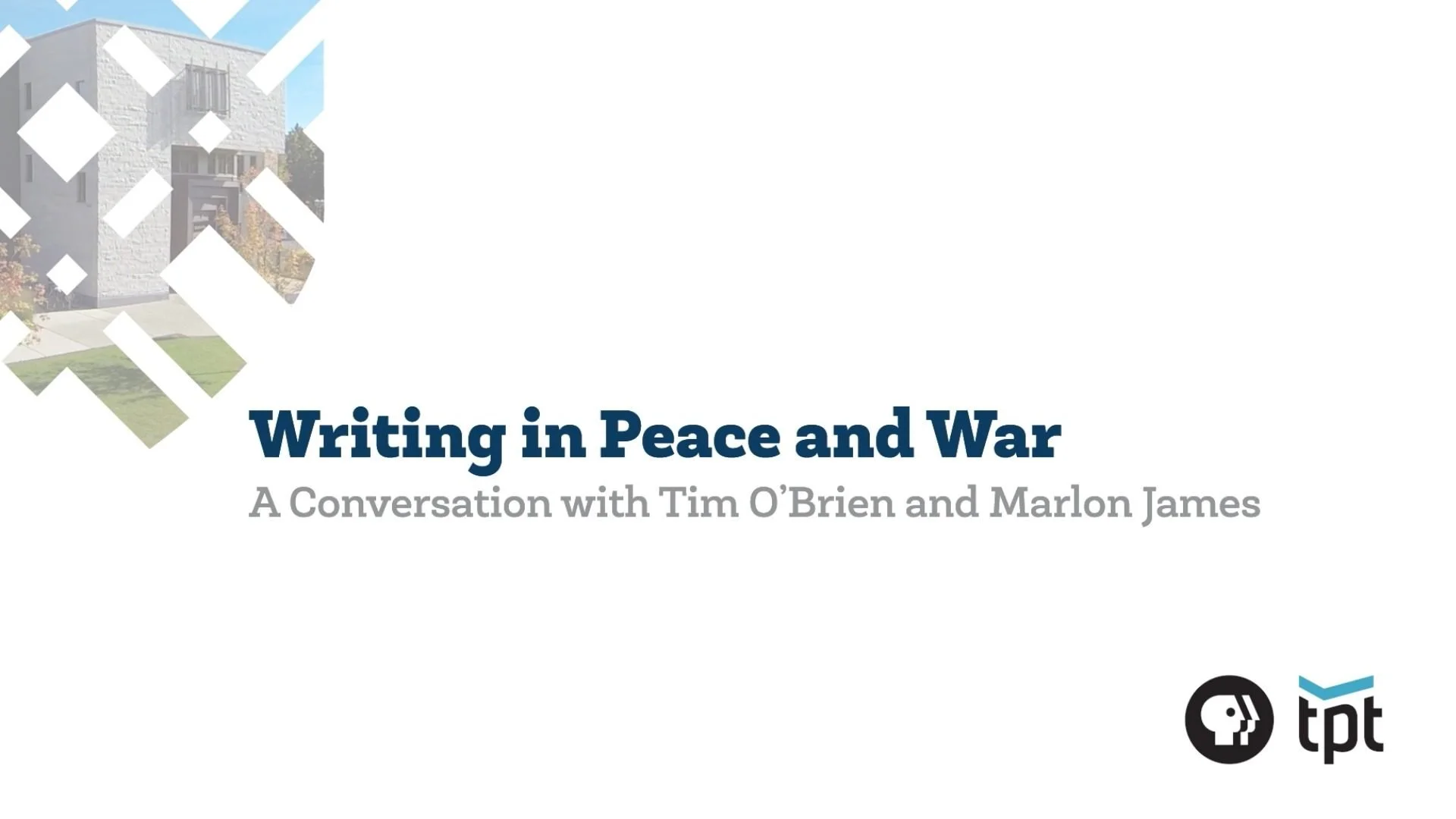 Hundreds gathered together to hear acclaimed authors Tim O'Brien and Marlon James in an honest and emotional conversation that covered O’Brien's experiences during, and learnings from, the Vietnam War; their lives as writers; and their perspectives o
