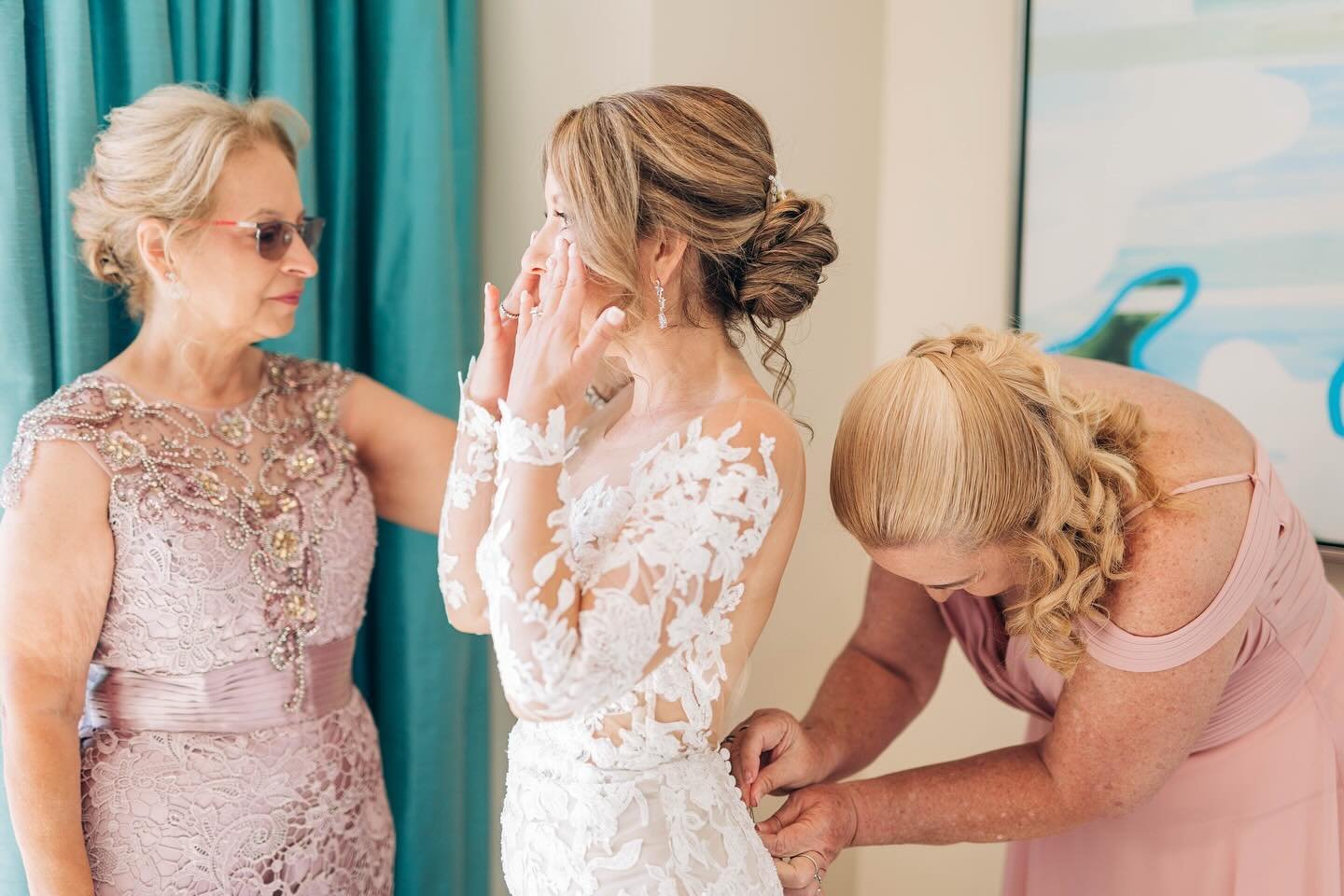 the moment when you realize you&rsquo;re about to get married! I feel like a lot of brides tell me that as soon as the photos start all of the sudden reality kicks in and the emotions start. For some it also happens once you see yourself in your dres