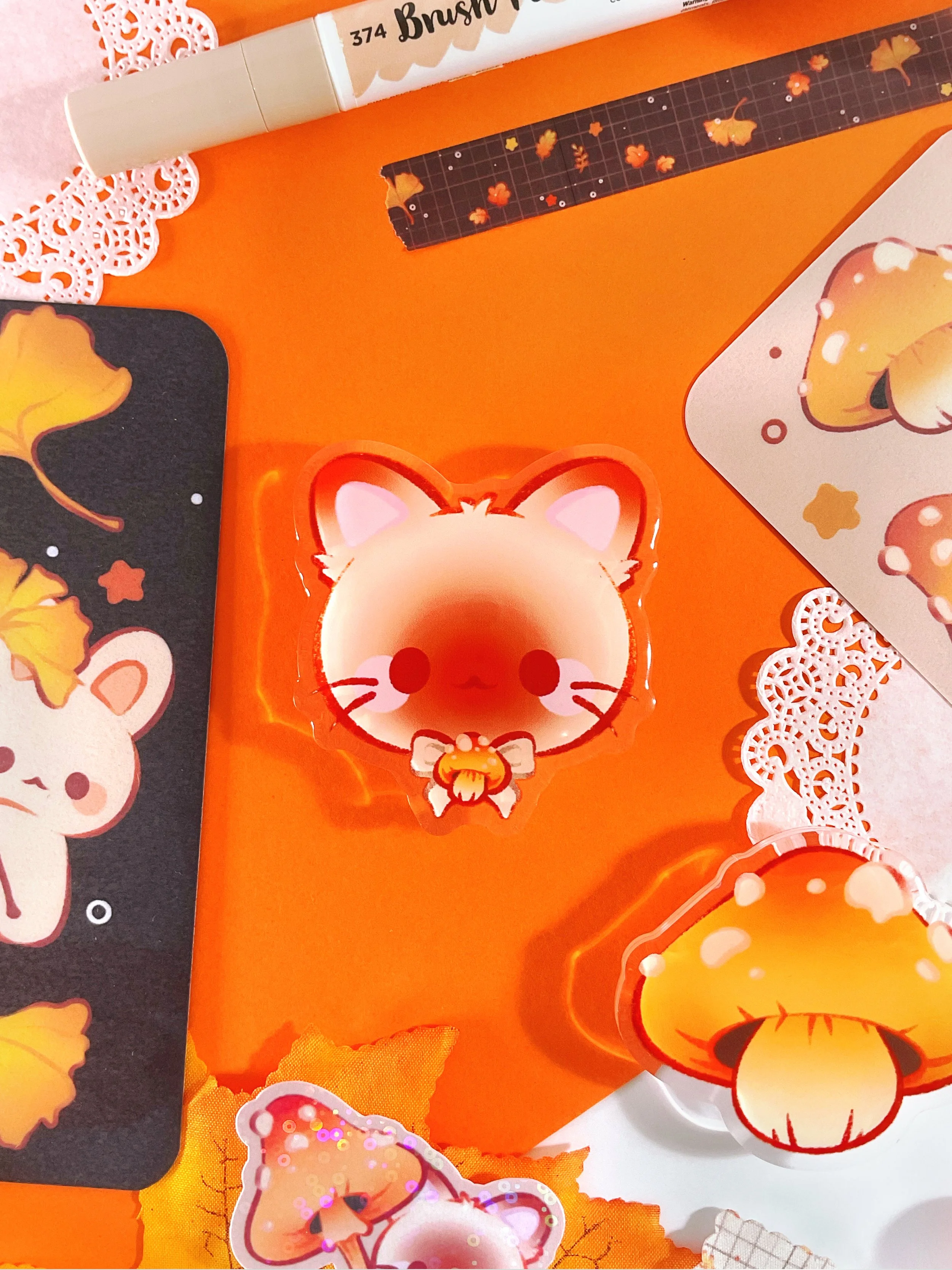 Brownie & Mushroom Phone Grips