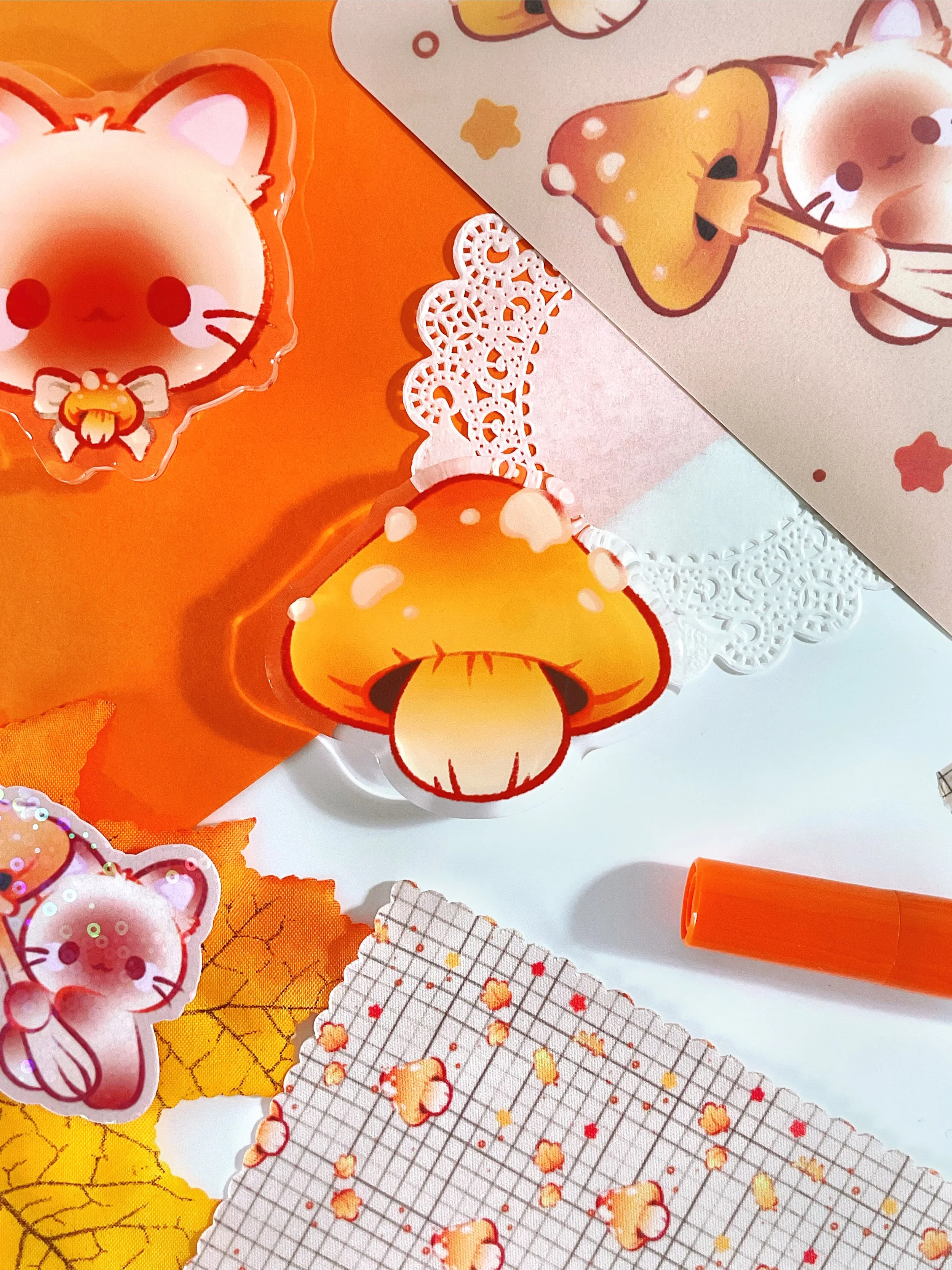 Brownie & Mushroom Phone Grips