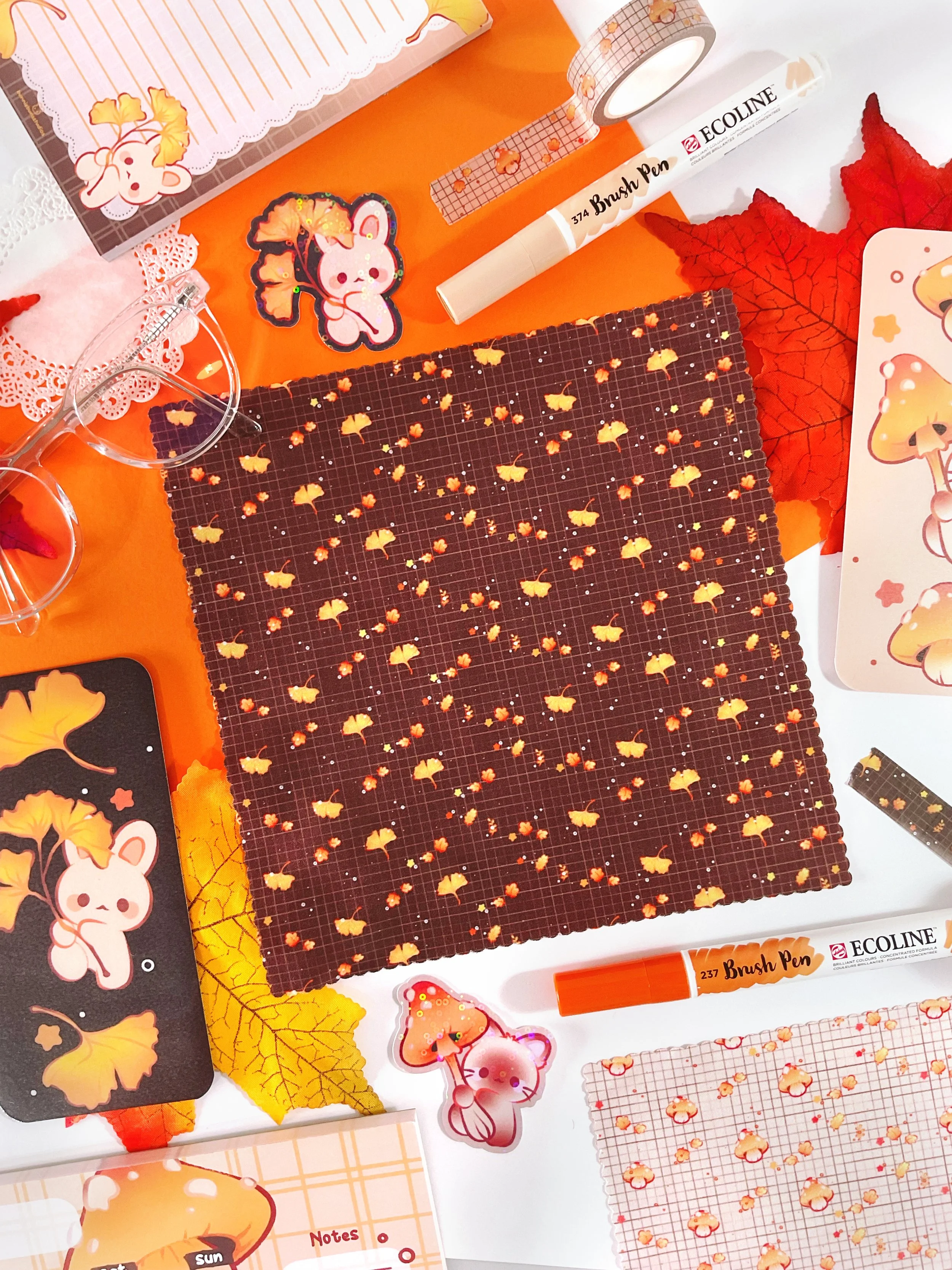 Ginkgo Leaf Glass Cleaning Cloth